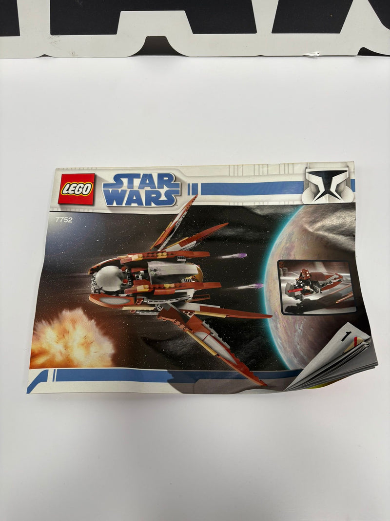 Star Wars Lego Count Dookus Solar Sailer (7752) No Box COMPLETE