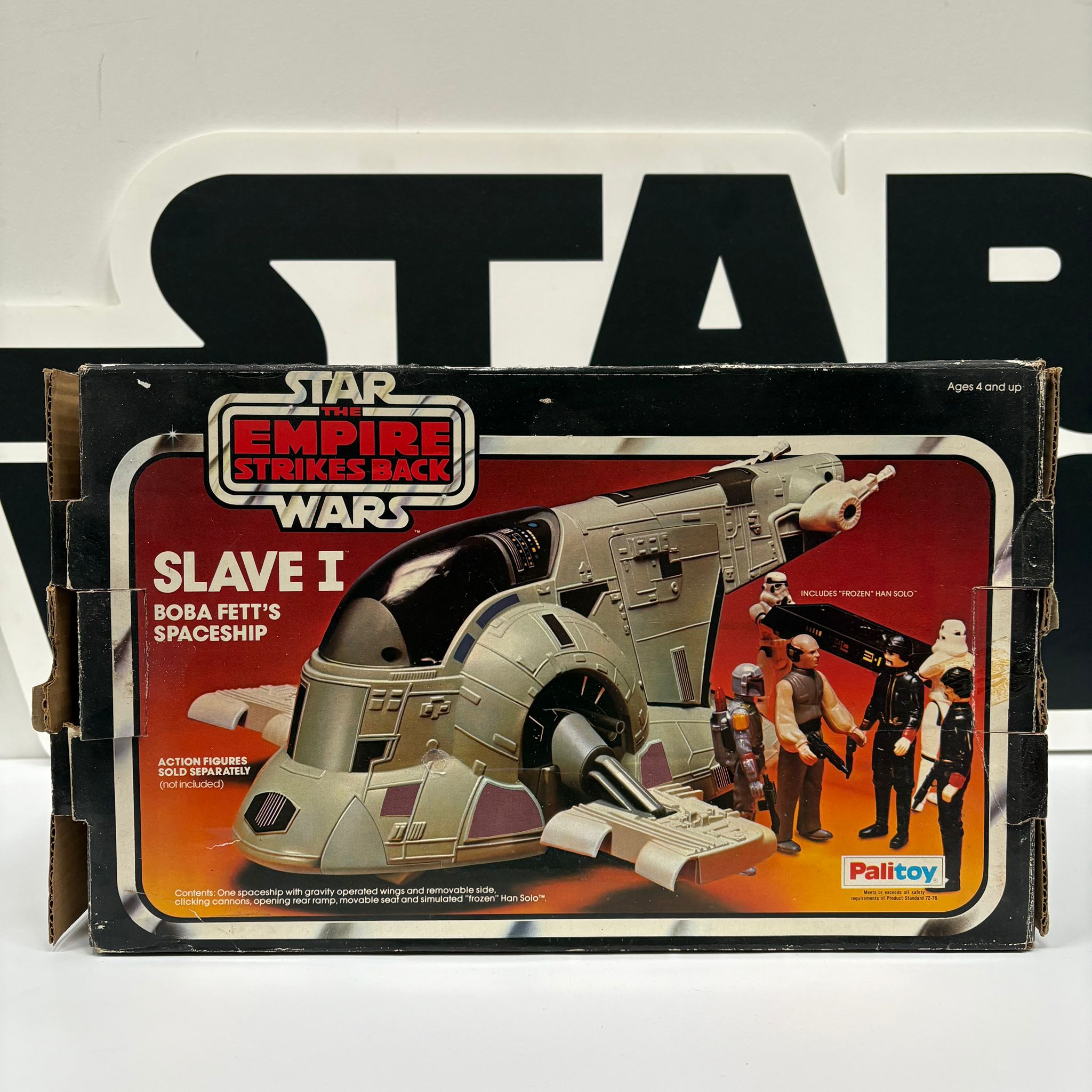 Star Wars Vintage Empire Strikes Back Palitoy Slave 1 BOX ONLY