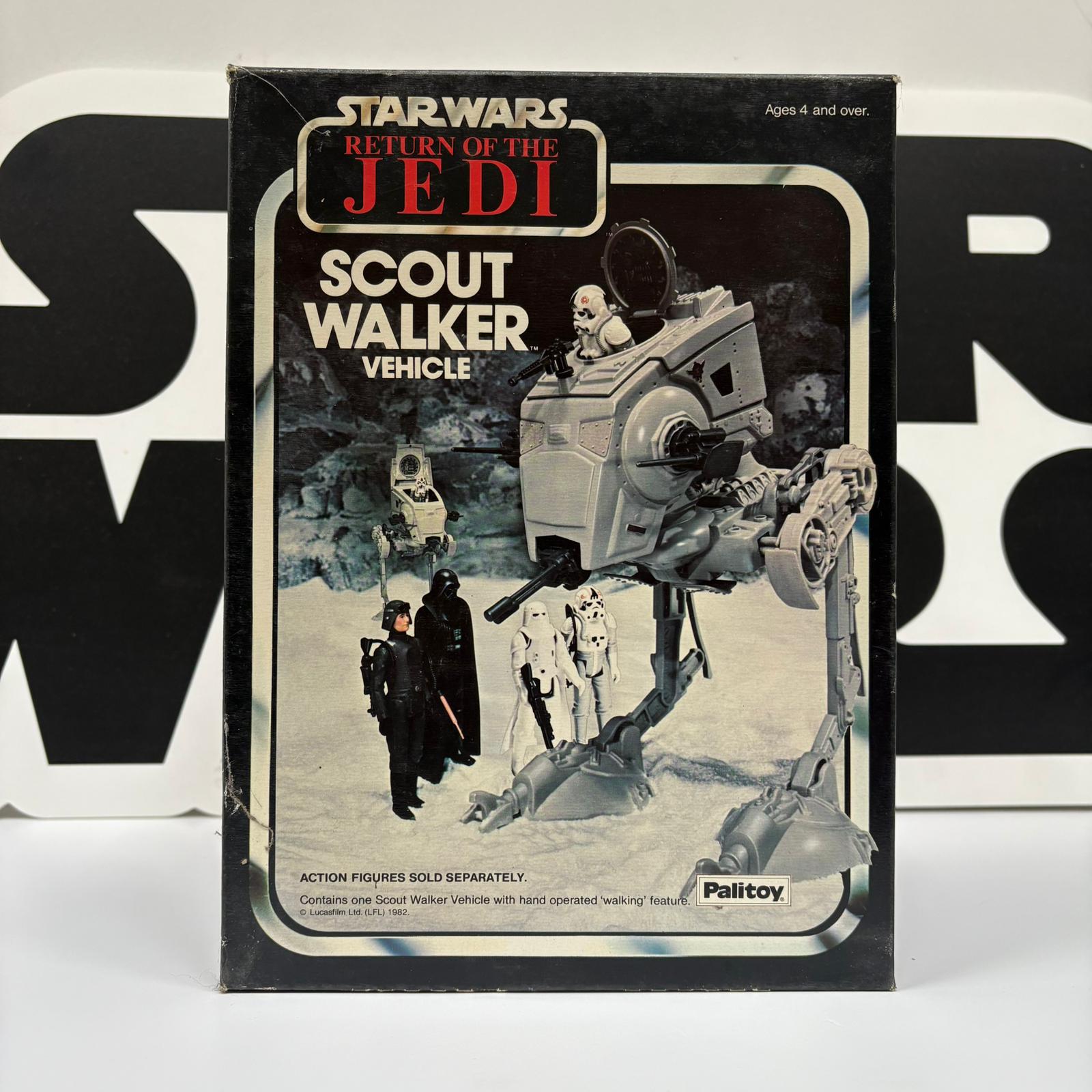 Star Wars Vintage Return Of The Jedi Scout Walker Vehicle BOX ONLY