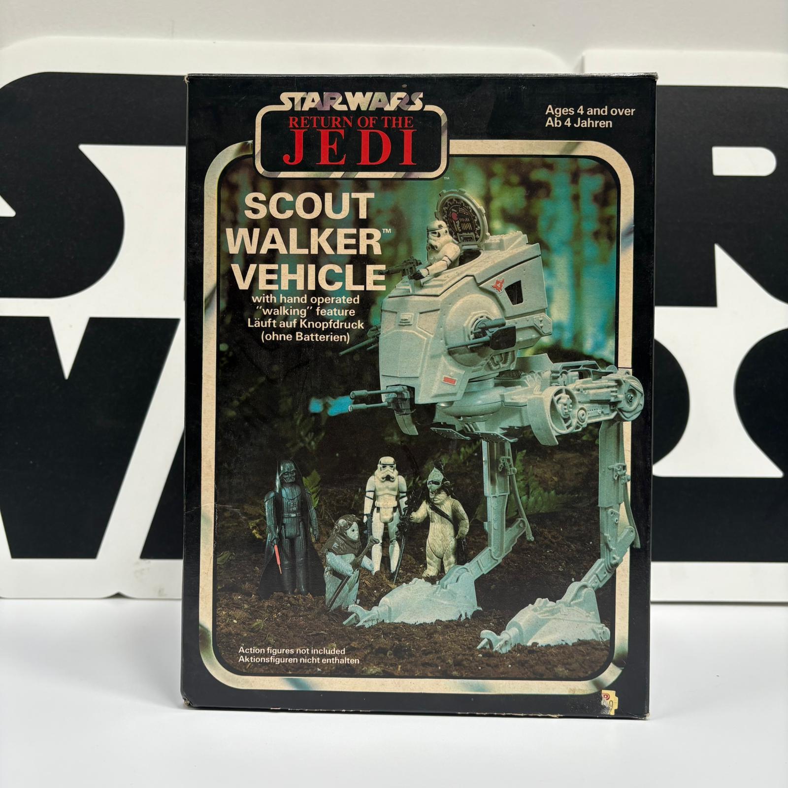 Star Wars Vintage Return Of The Jedi Scout Walker Vehicle Boxed