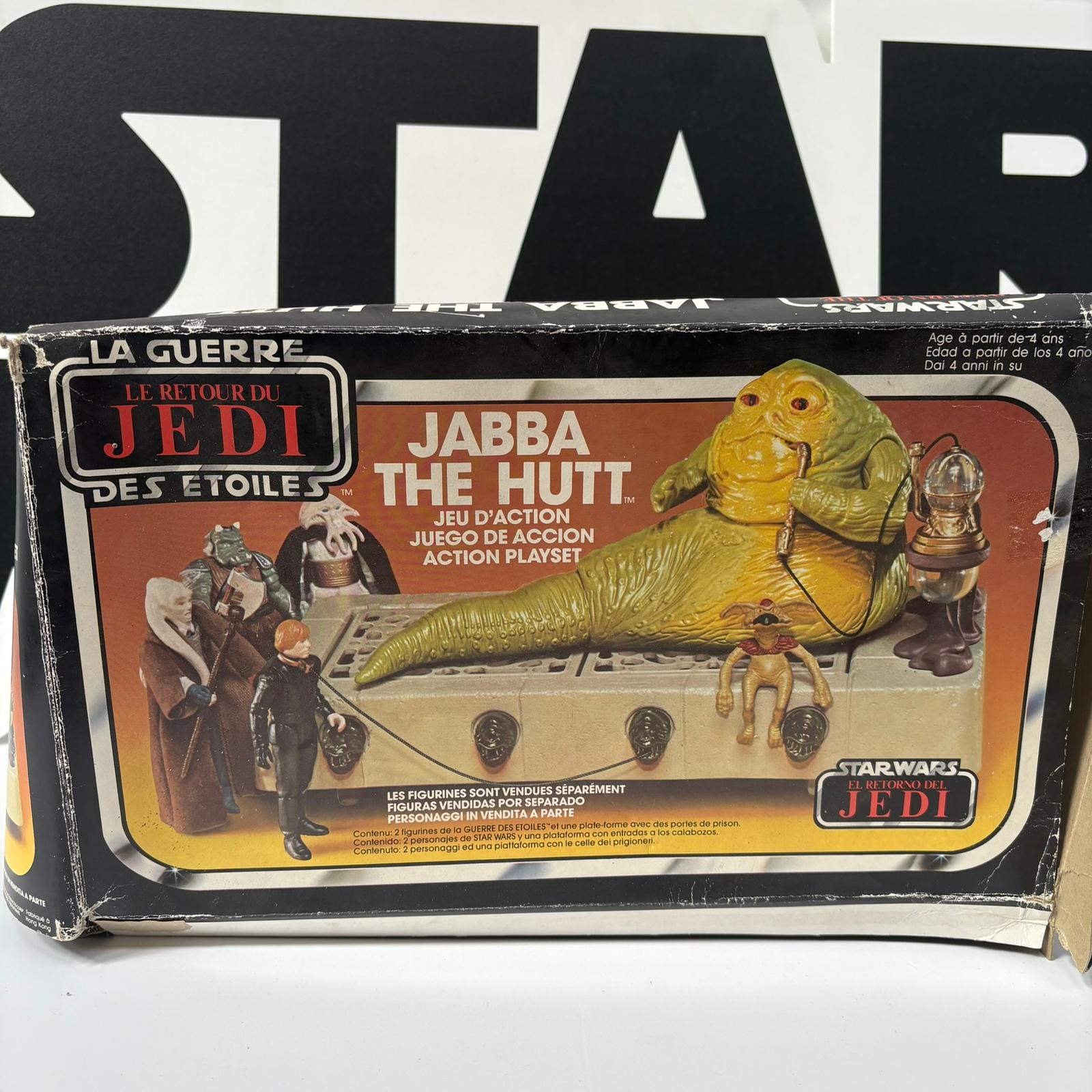 Star Wars Vintage Return Of The Jedi Jabba The Hutt Playset BOX & INSTRUCTIONS ONLY