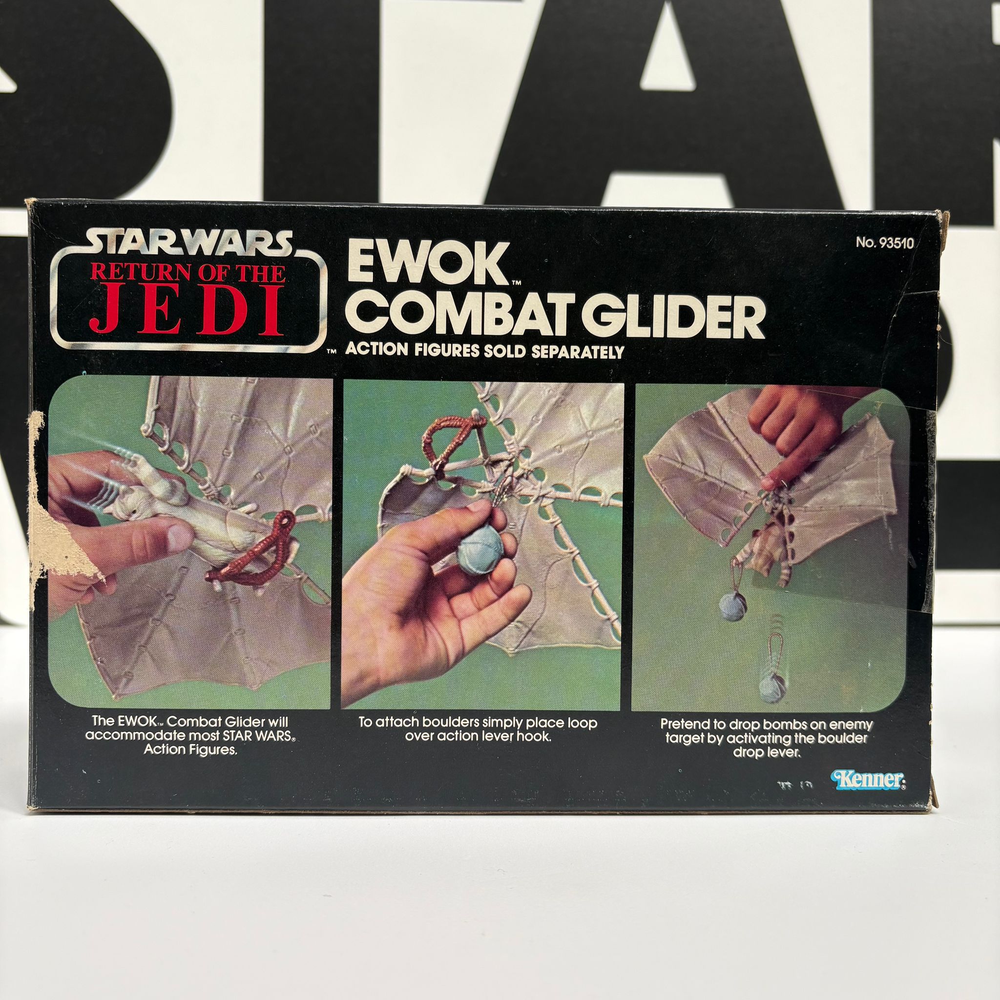 Star Wars Vintage Return Of The Jedi Ewok Combat Glider Boxed NOT COMPLETE