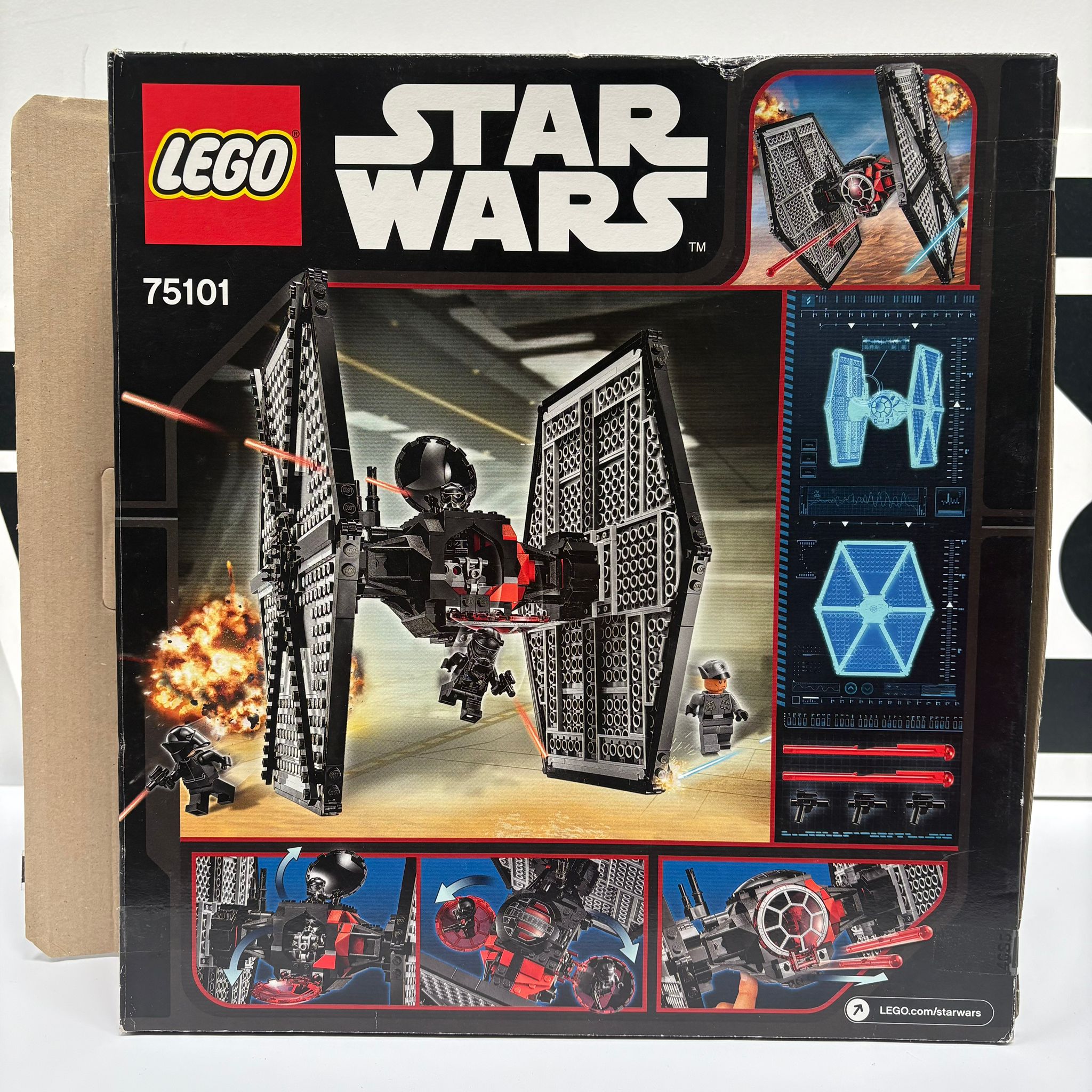 Star Wars Lego First Order Special Forces Tie Fighter (75101) BOXED ONLY 2 MINI FIGURES