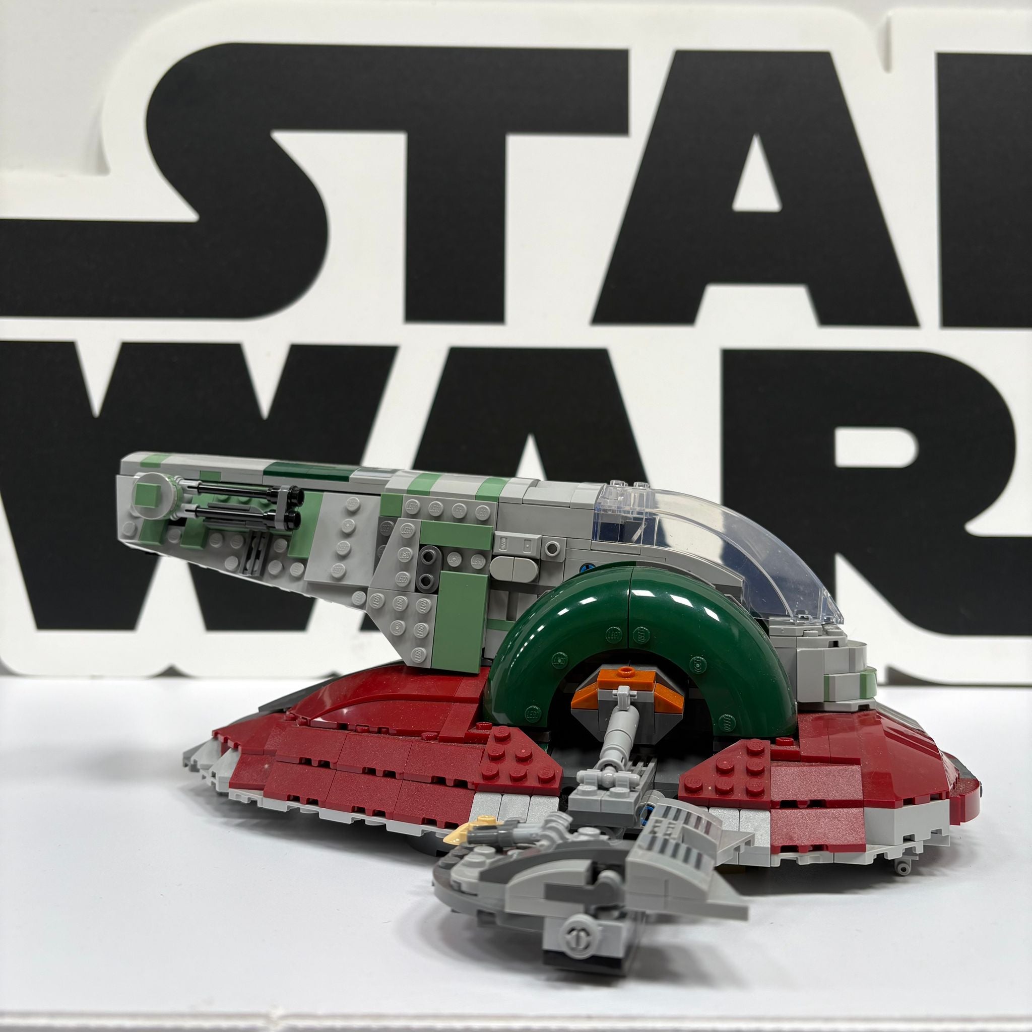 Star Wars Lego Slave 1 20th Anniversary (75243) No Box & Missing Leia