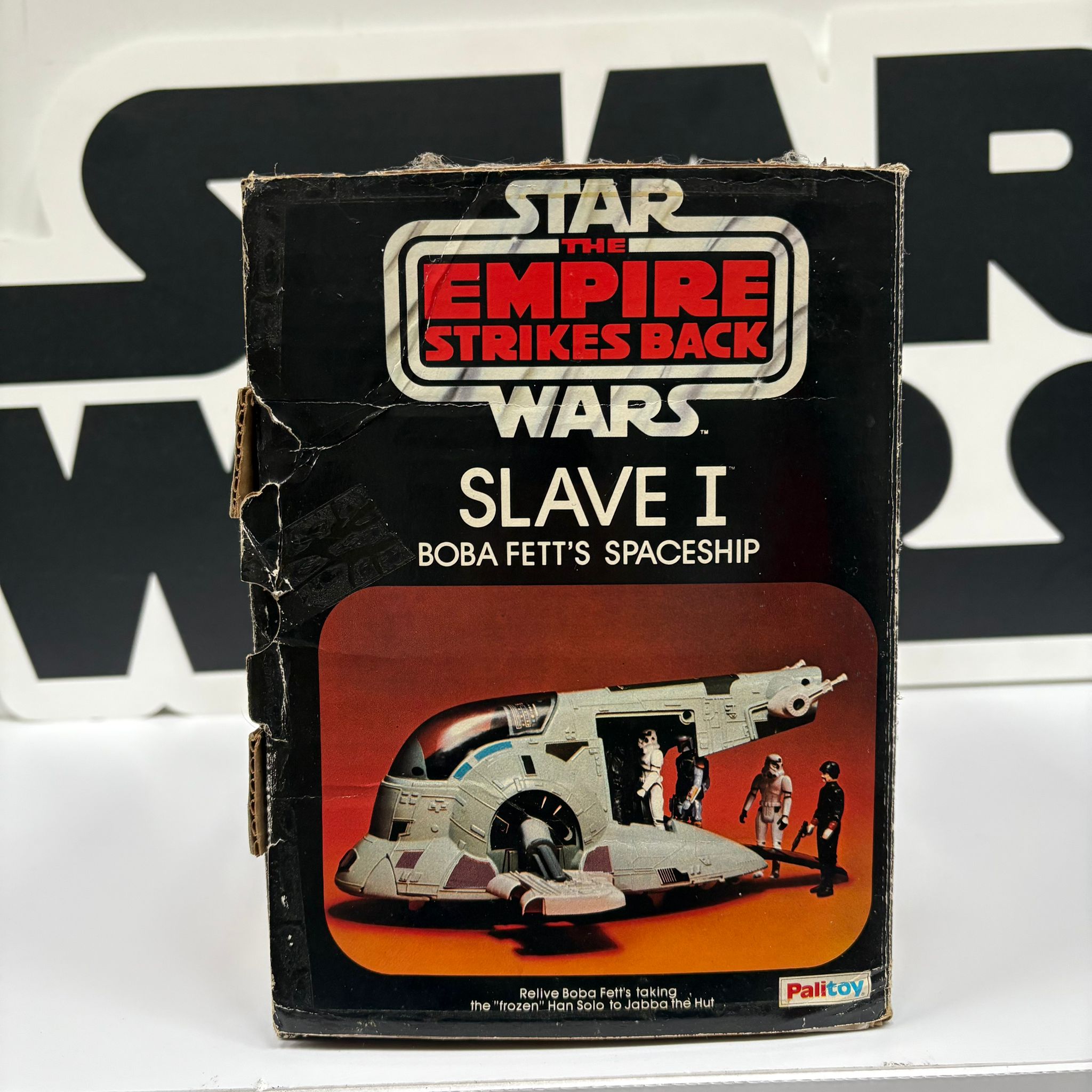 Star Wars Vintage Empire Strikes Back Palitoy Slave 1 BOX ONLY
