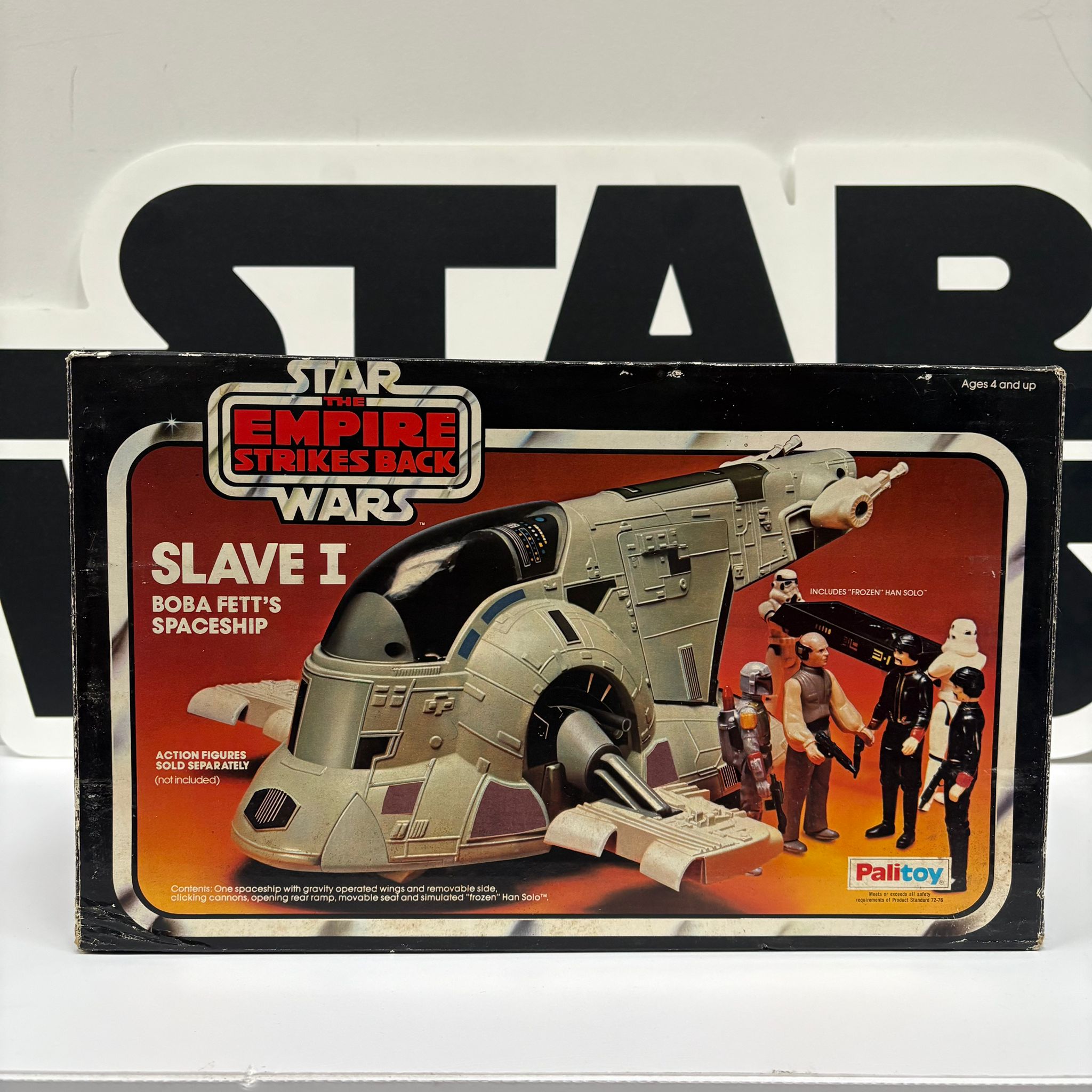 Star Wars Vintage Empire Strikes Back Palitoy Slave 1 BOX ONLY