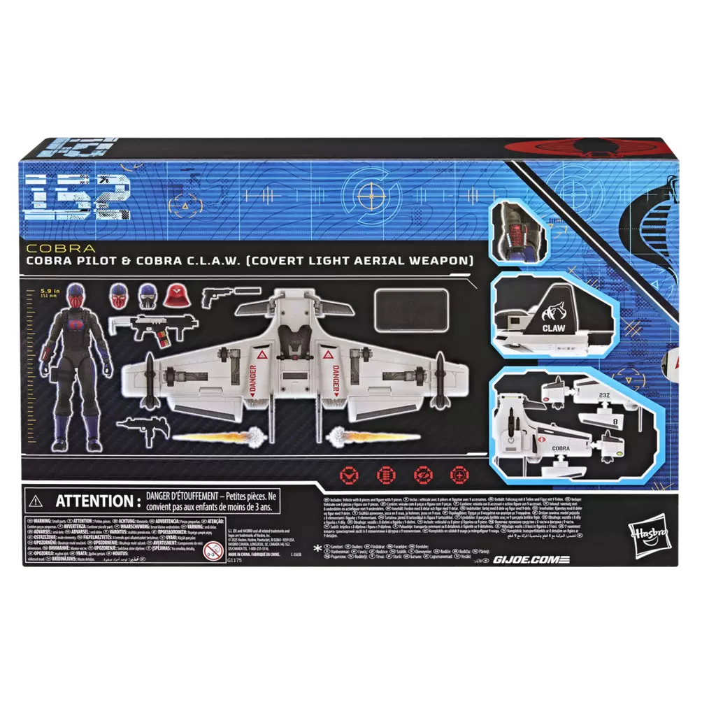 G.I. Joe Classified Series Cobra Pilot & Cobra C.L.A.W. (Covert Light Aerial Weapon)