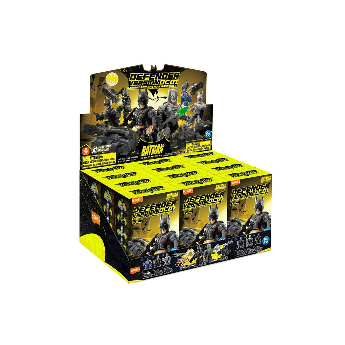 DC Batman Blokees Legendary Batman Assemble Defender Version DC01 SEALED BOX OF 12