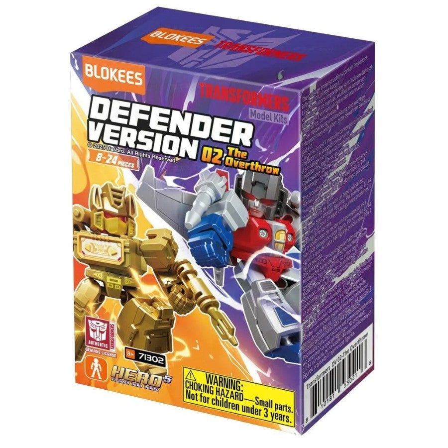 Transformers Blokees 7cm Defender Version 02 The Overthrow RANDOM SINGLE BLIND BOX