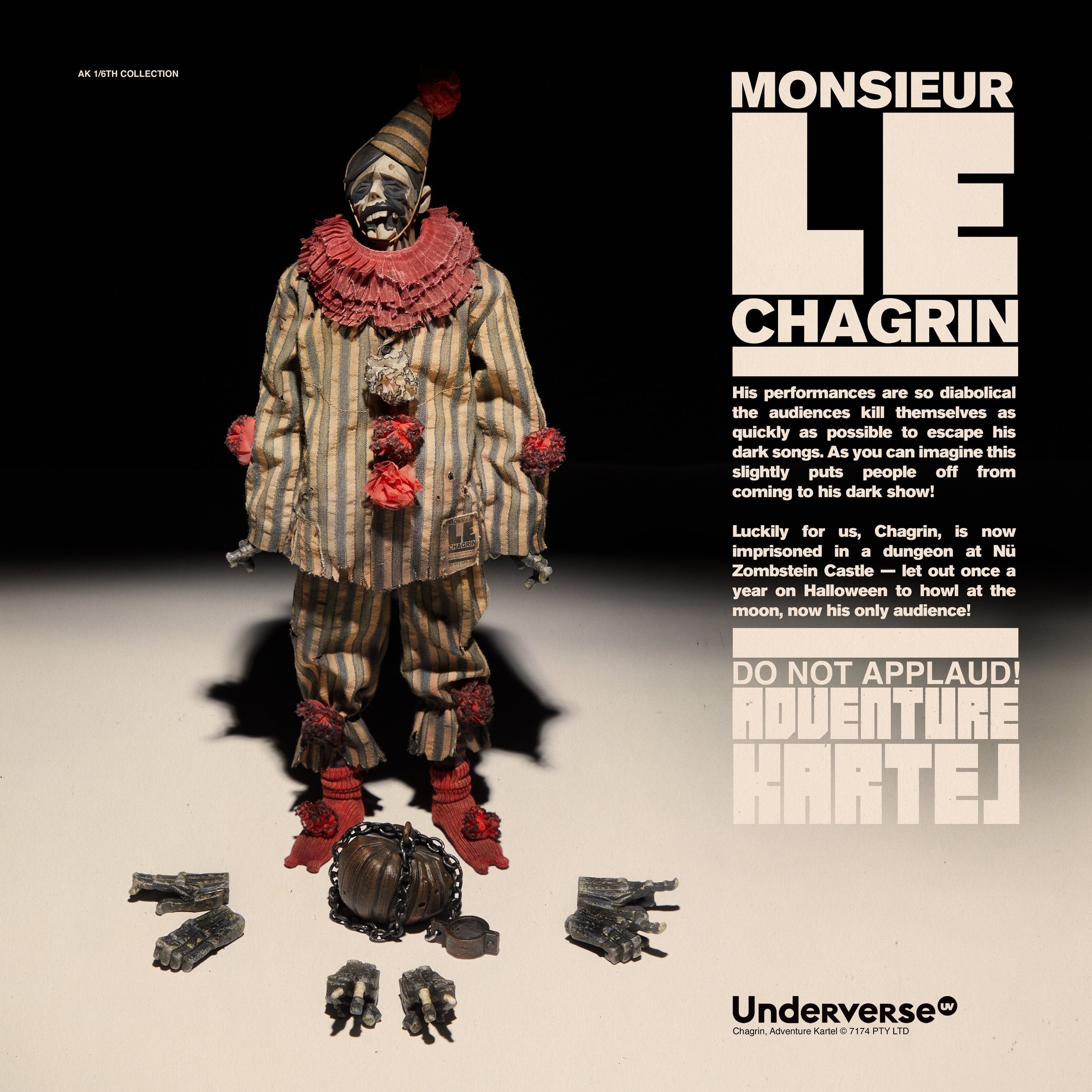 Ashley Wood Underverse Adventure Kartel Monsieur Le Chagrin 1/6 Scale Collectible Figure