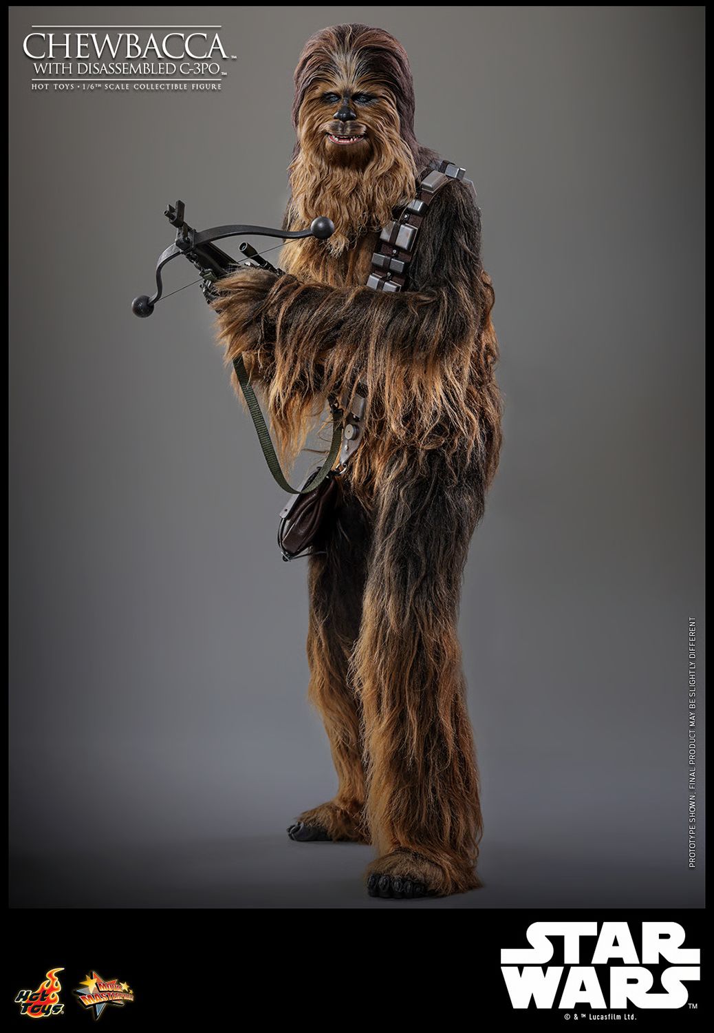 Hot Toys MMS766 Star Wars Chewbacca with Disassembled C-3PO 1/6 Scale Collectible Figure IMPORT STOCK