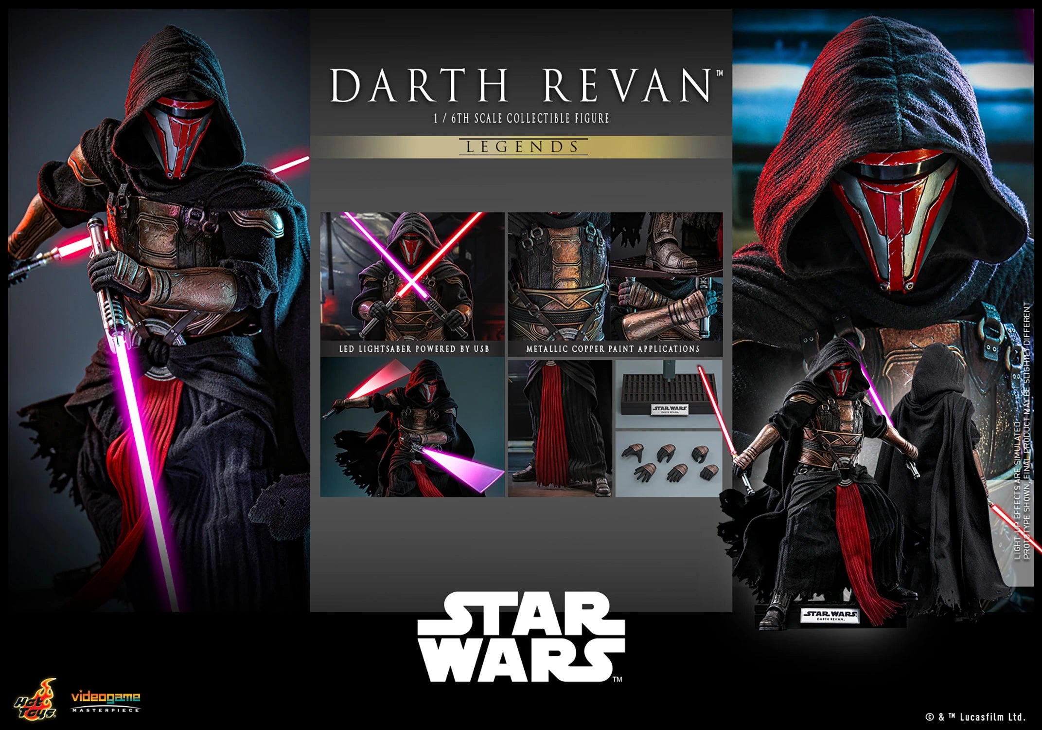 Star Wars Hot Toys (Video Game Masterpiece Series) Darth Revan VGM62