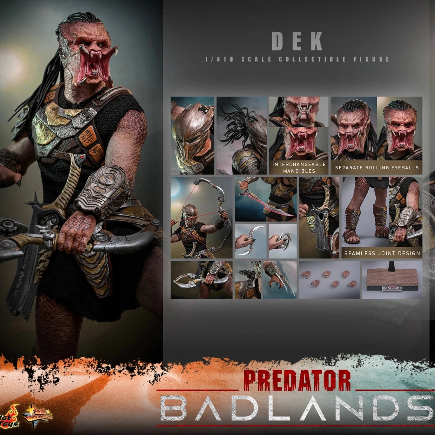 PRE-ORDER Hot Toys Predator Badlands Dek 1/6 Scale Collectible Figure IMPORT STOCK