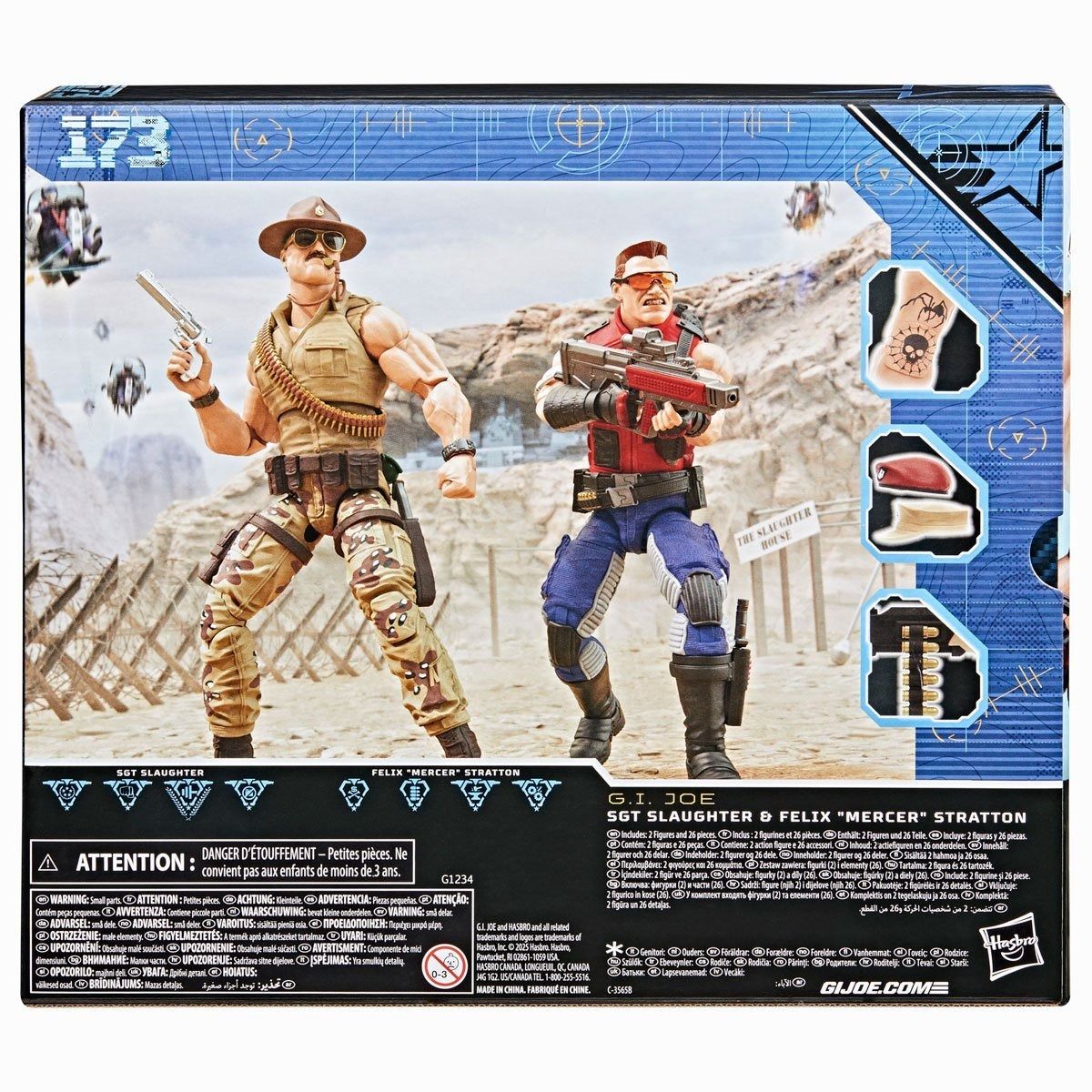 G.I. Joe Classified Series Sgt Slaughter & Felix 'Mercer' Stratton 2 Pack