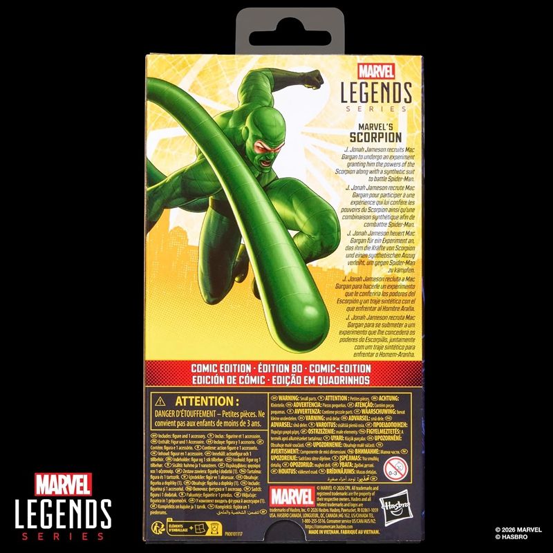 PRE-ORDER Marvel Legends Spider-Man Brand New Day Scorpion (Comic Edition)