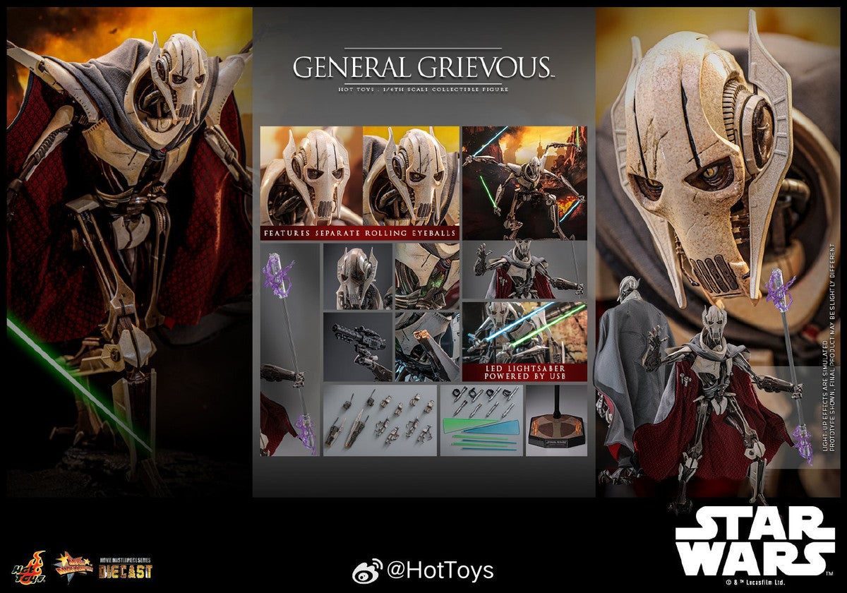 Hot Toys General Grievous 1/6th Scale Collectible Figure IMPORT STOCK