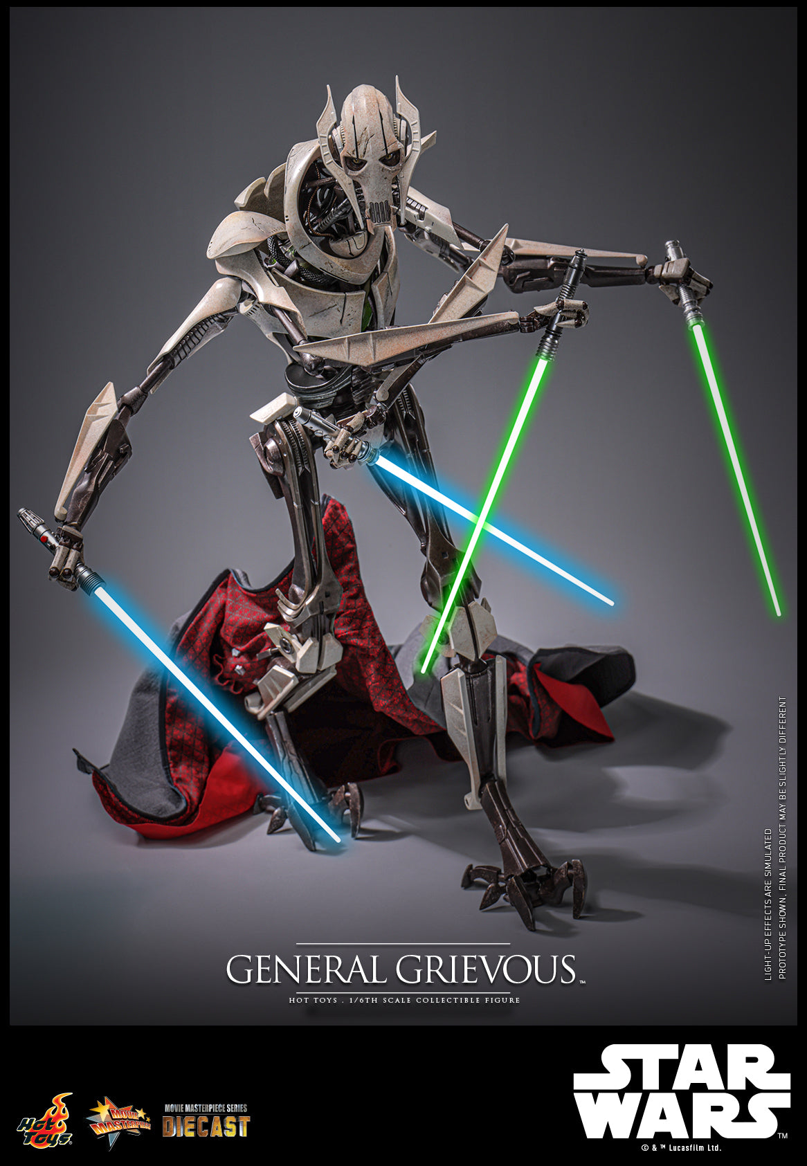 Hot Toys General Grievous 1/6th Scale Collectible Figure IMPORT STOCK