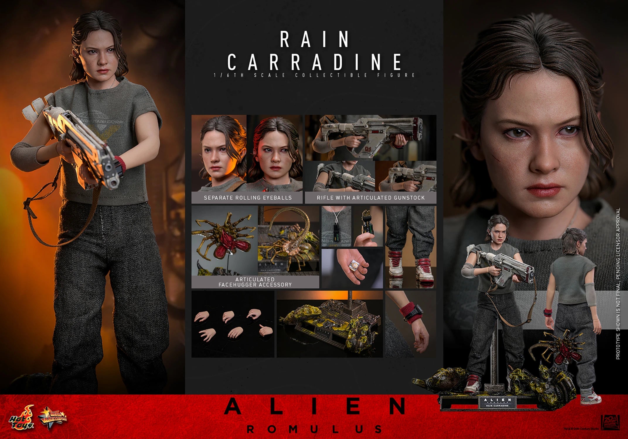 Hot Toys Alien Romulus Rain Carradine 1/6 Scale Collectible Figure IMPORT STOCK