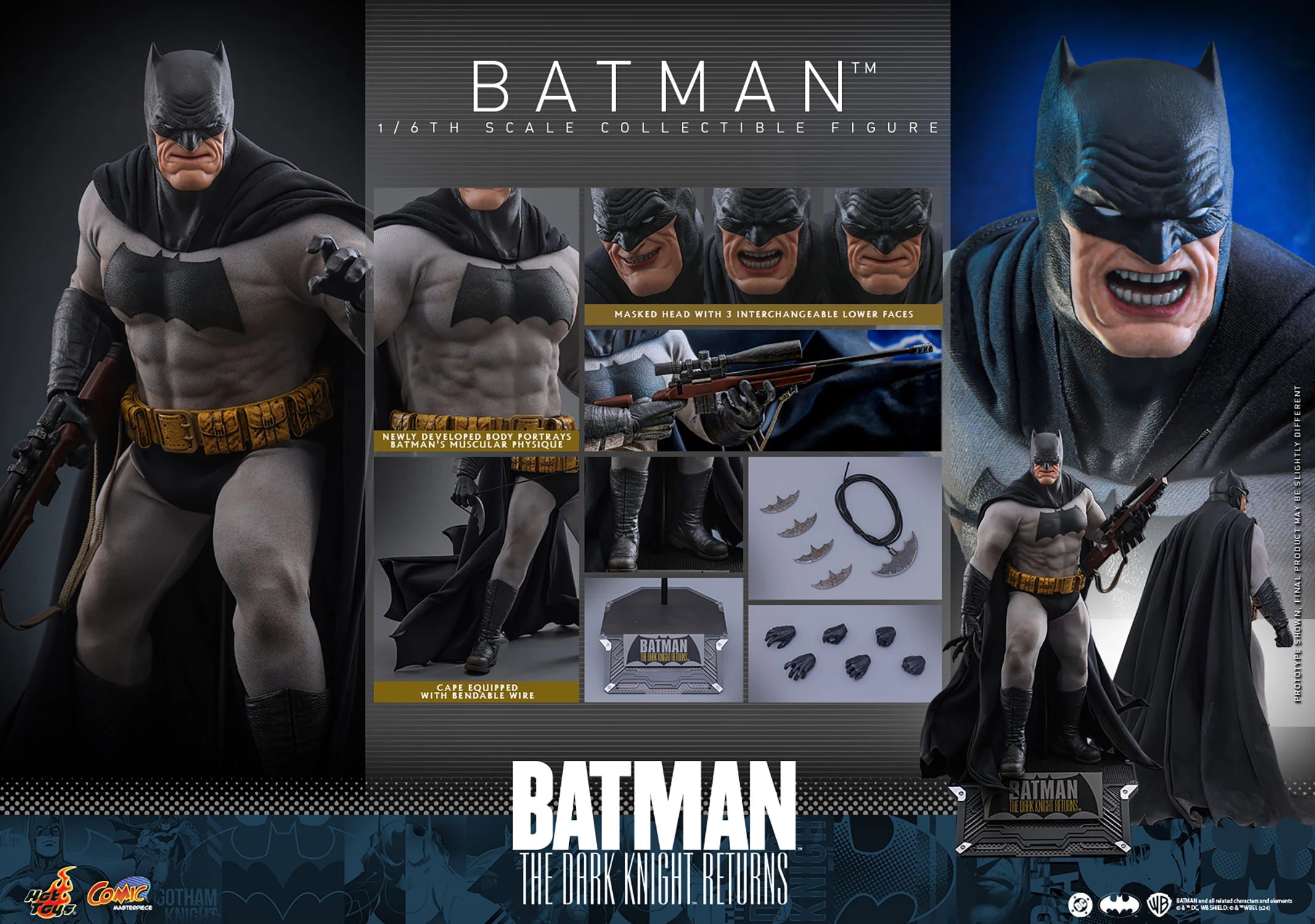 Hot Toys Batman The Dark Knight Returns 1/6 Scale Collectible Figure IMPORT STOCK
