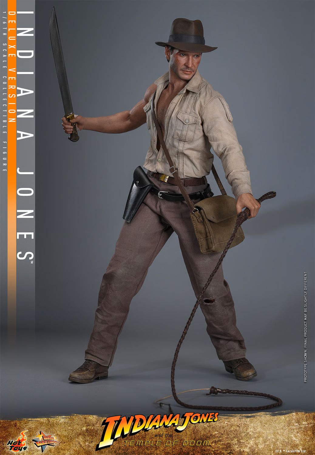PRE-ORDER Hot Toys Indiana Jones and the Temple of Doom Indiana Jones (Deluxe Version) 1/6 Scale Collectible IMPORT STOCK