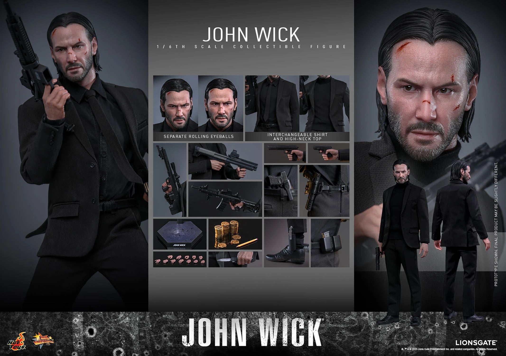 PRE-ORDER Hot Toys John Wick MMS832 1/6 Scale Collectible Figure IMPORT STOCK