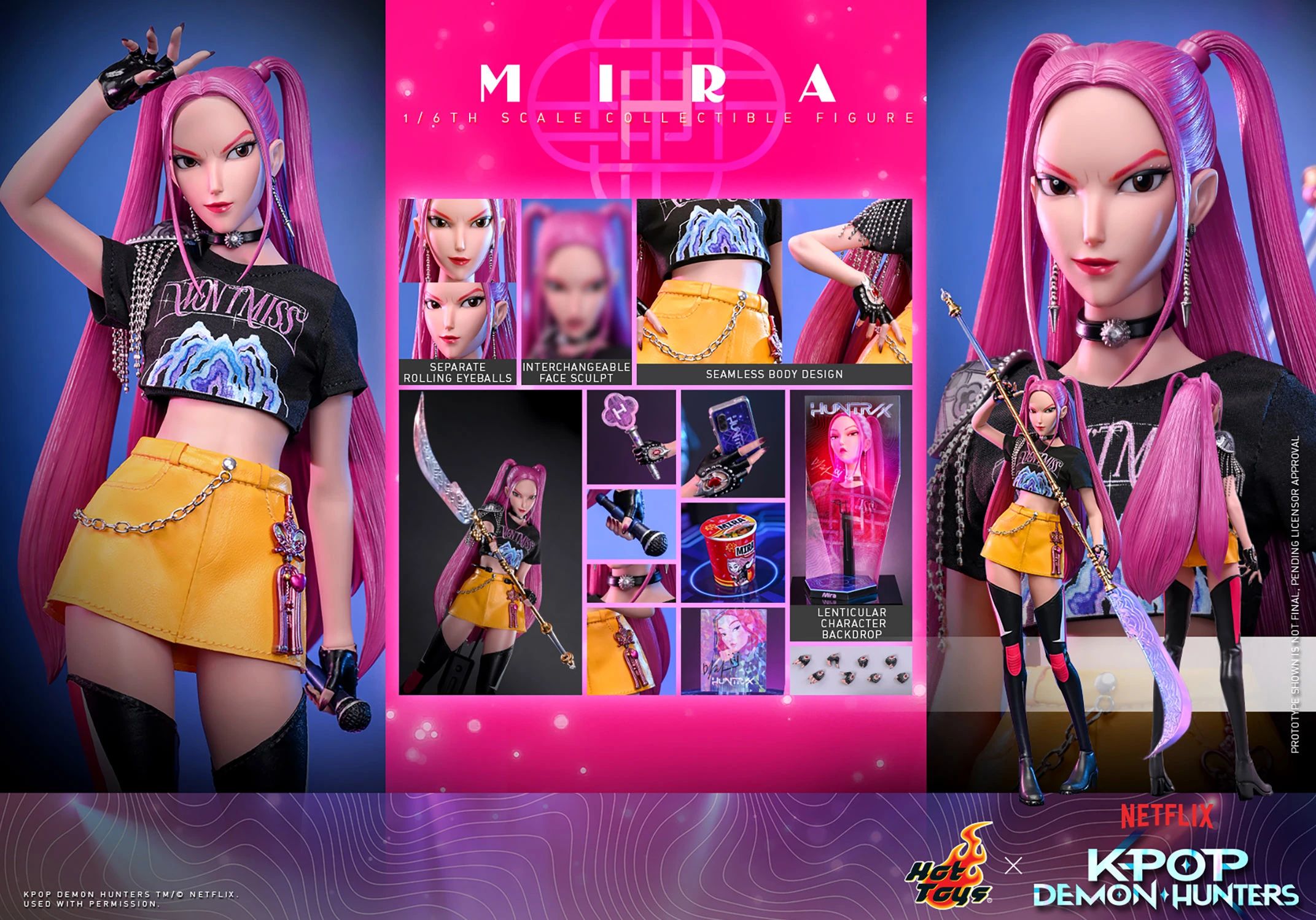 PRE-ORDER Hot Toys KPop Demon Hunters Mira 1/6 Scale Collectible Figure IMPORT STOCK