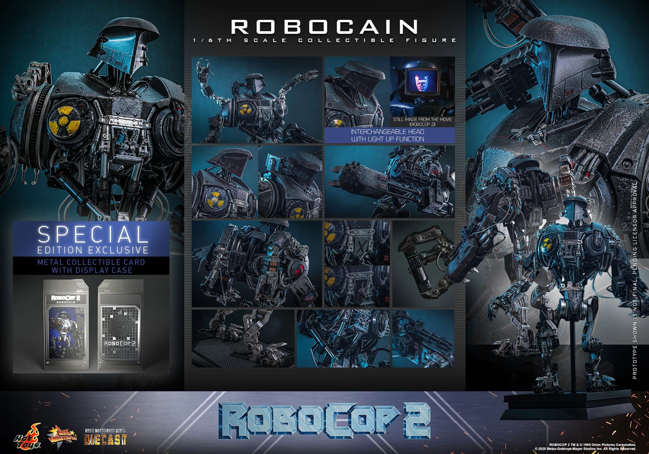 PRE-ORDER Hot Toys Robocop 2 RoboCain (Special Edition) 1/6 Scale Collectible Figure