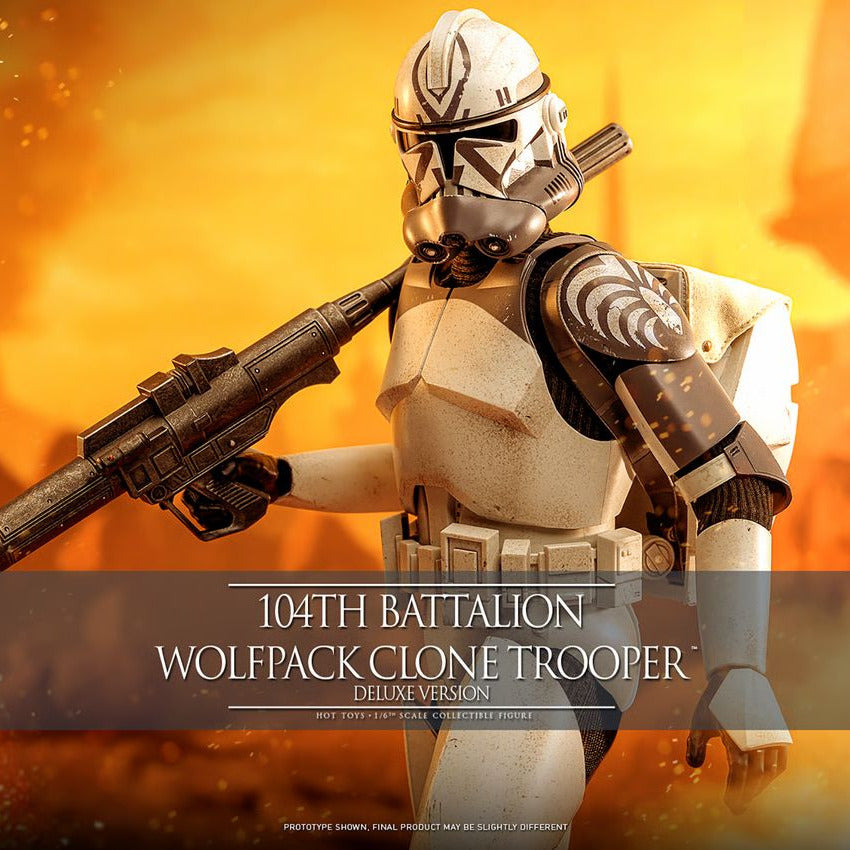 Hot Toys Star Wars 104th Battalion Wolfpack Clone Trooper (Deluxe Version) 1/6th Scale Collectible Figure IMPORT STOCK