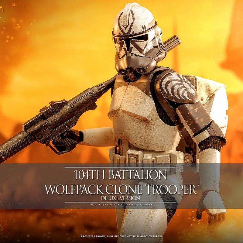 Hot Toys Star Wars 104th Battalion Wolfpack Clone Trooper (Deluxe Version) 1/6th Scale Collectible Figure IMPORT STOCK