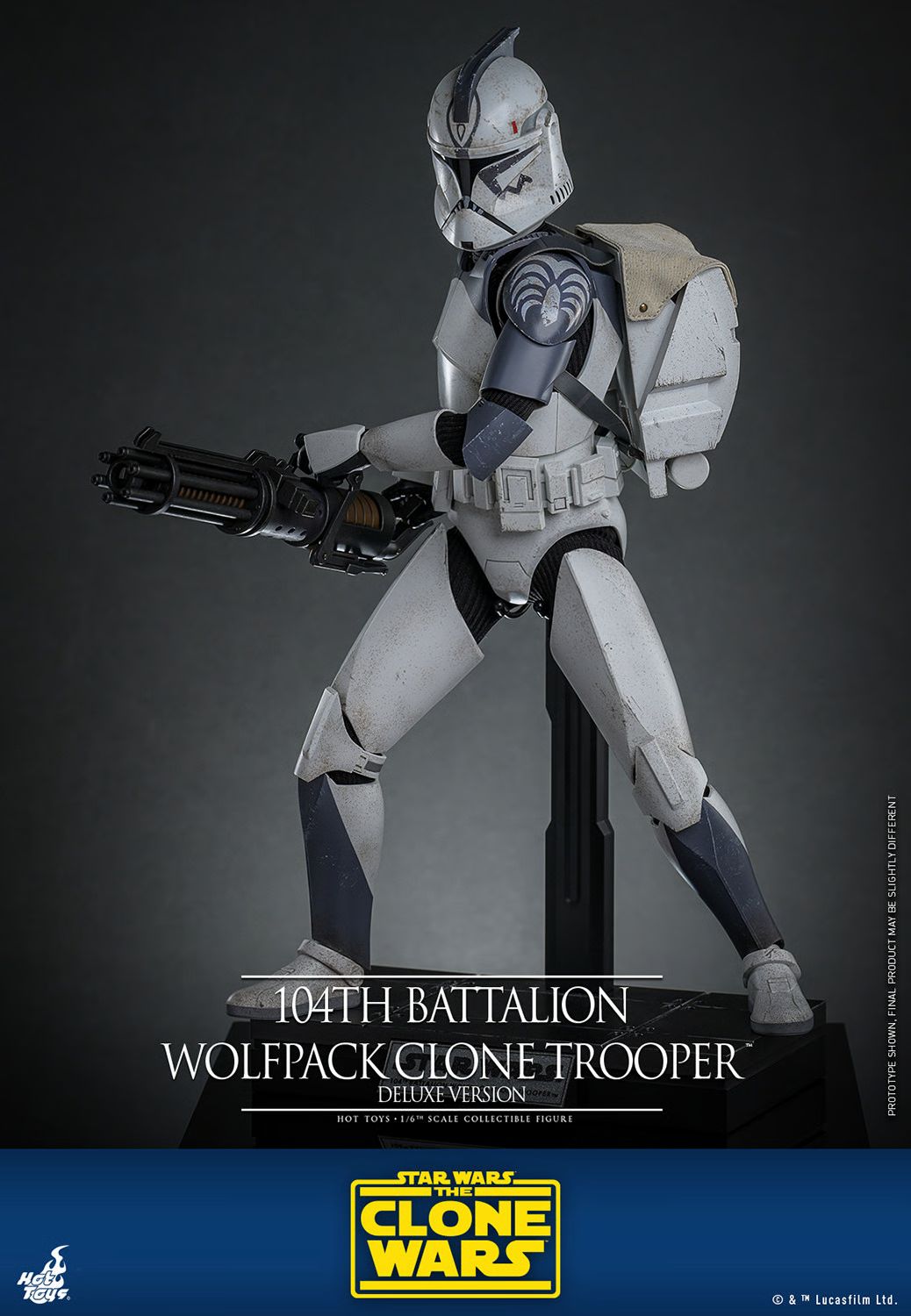 Hot Toys Star Wars 104th Battalion Wolfpack Clone Trooper (Deluxe Version) 1/6th Scale Collectible Figure IMPORT STOCK