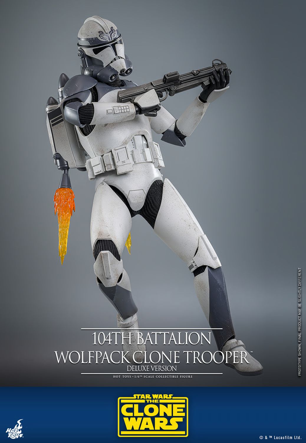 Hot Toys Star Wars 104th Battalion Wolfpack Clone Trooper (Deluxe Version) 1/6th Scale Collectible Figure IMPORT STOCK