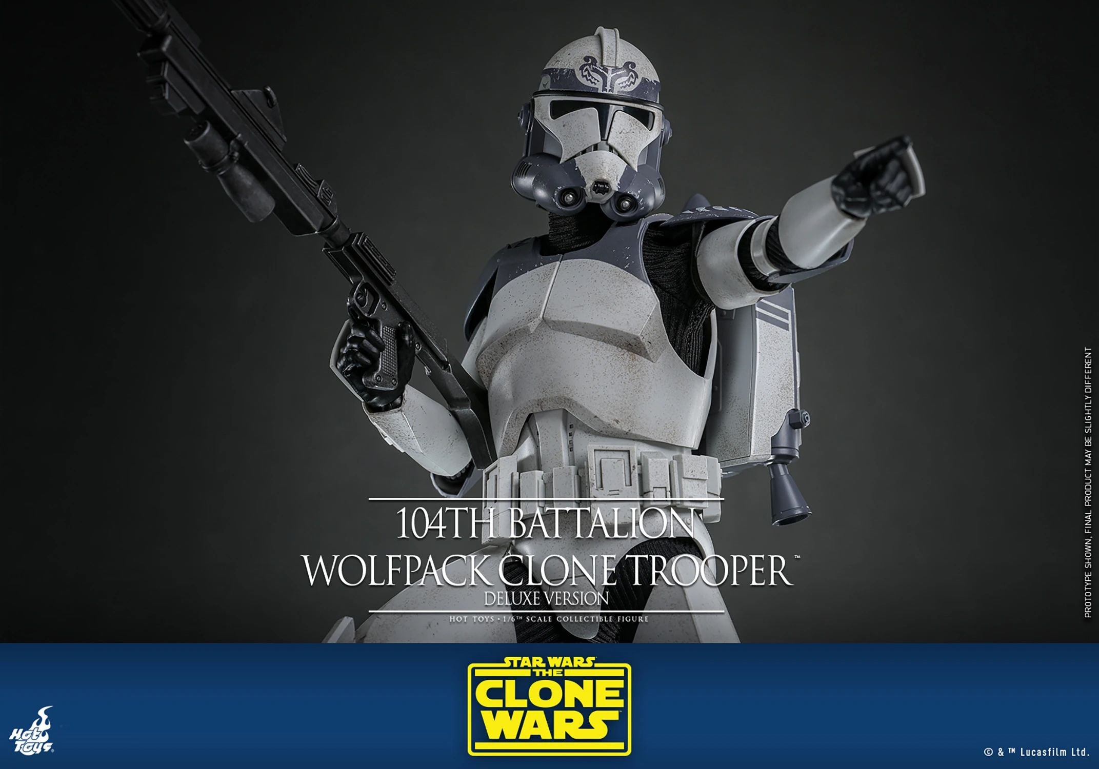 Hot Toys Star Wars 104th Battalion Wolfpack Clone Trooper (Deluxe Version) 1/6th Scale Collectible Figure IMPORT STOCK