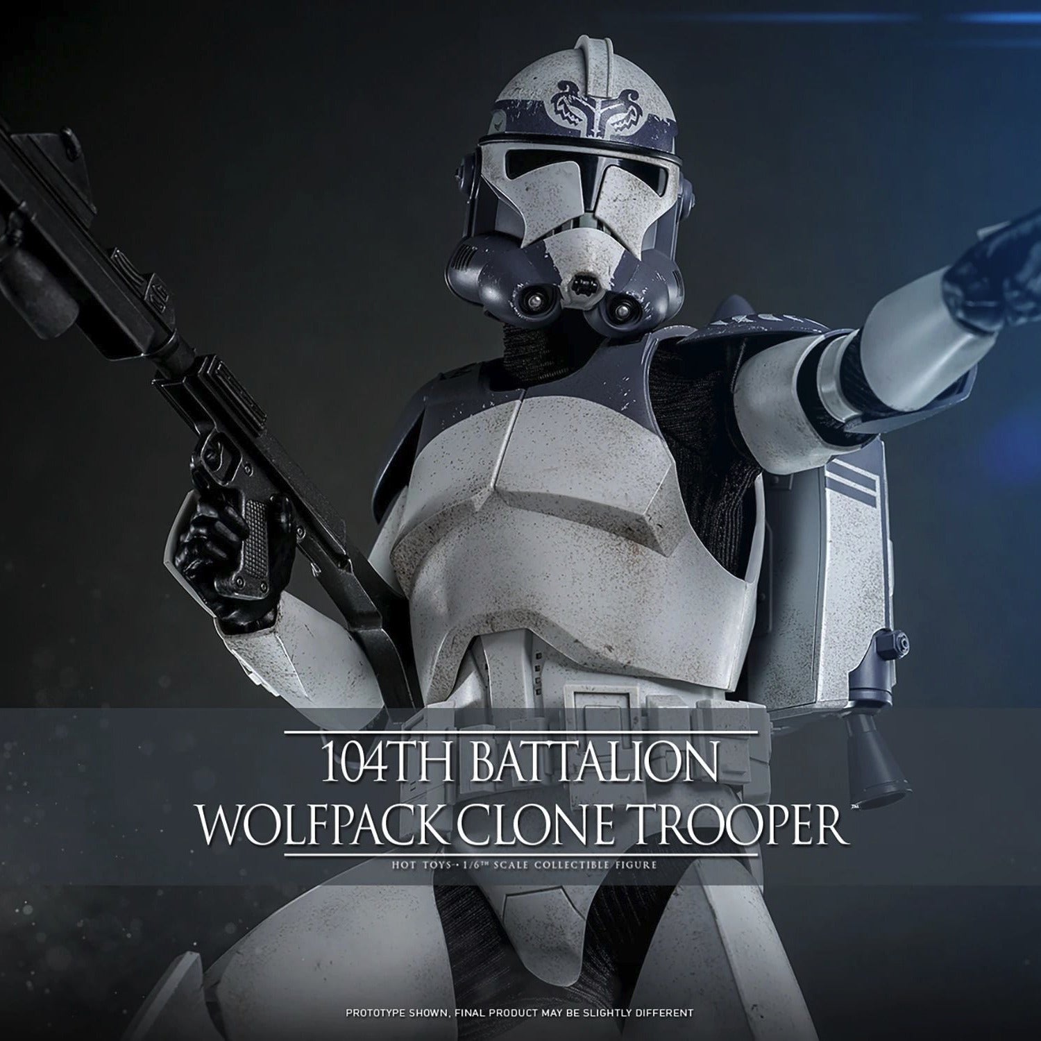 Hot Toys Star Wars 104th Battalion Wolfpack Clone Trooper 1/6th Scale Collectible Figure IMPORT STOCK