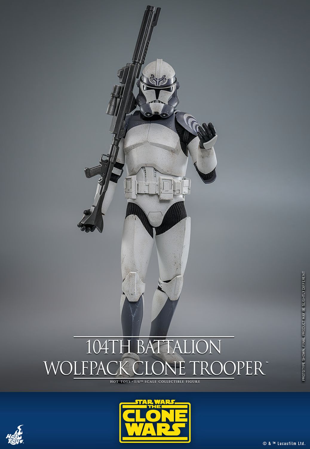 Hot Toys Star Wars 104th Battalion Wolfpack Clone Trooper 1/6th Scale Collectible Figure IMPORT STOCK