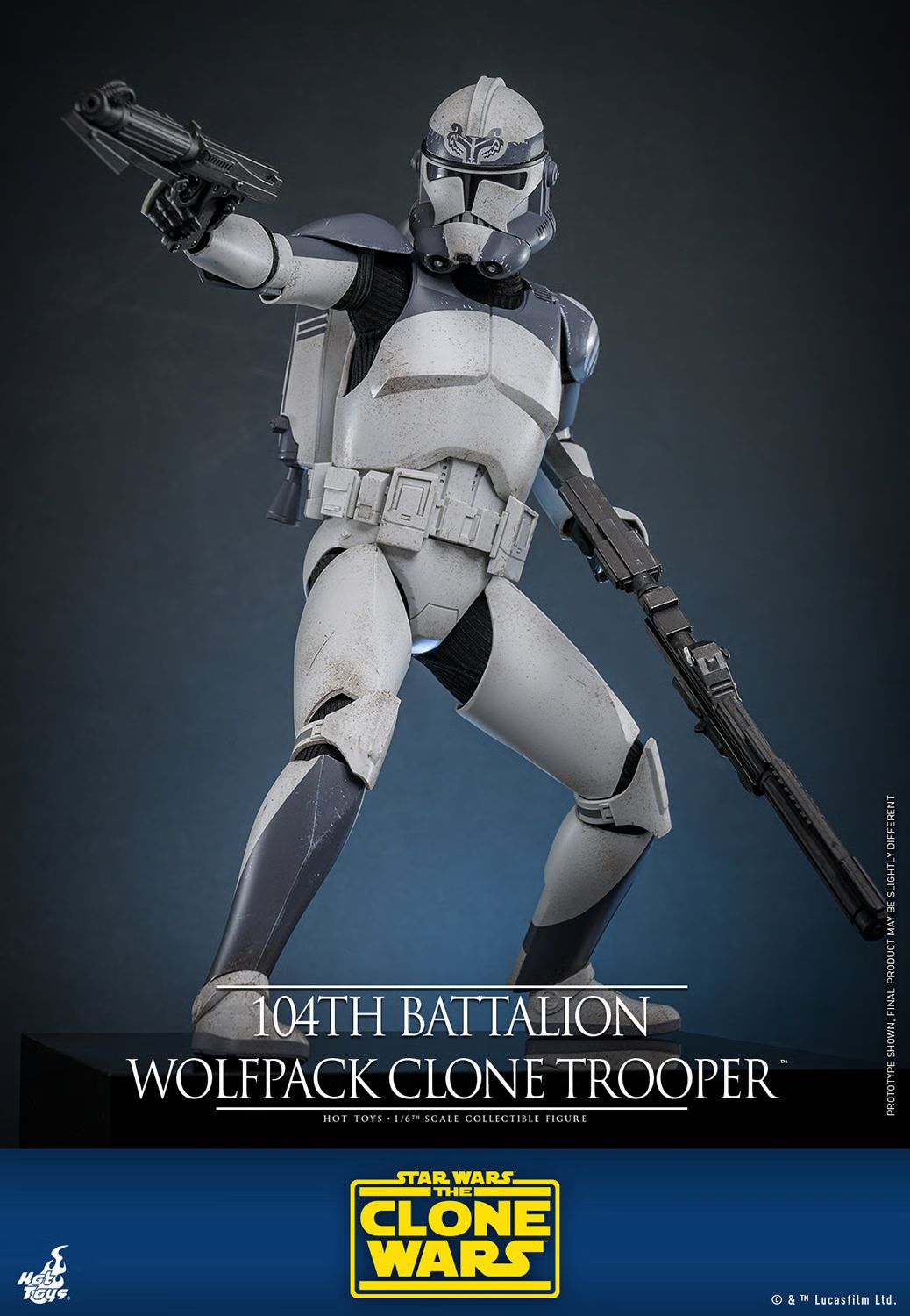 Hot Toys Star Wars 104th Battalion Wolfpack Clone Trooper 1/6th Scale Collectible Figure IMPORT STOCK
