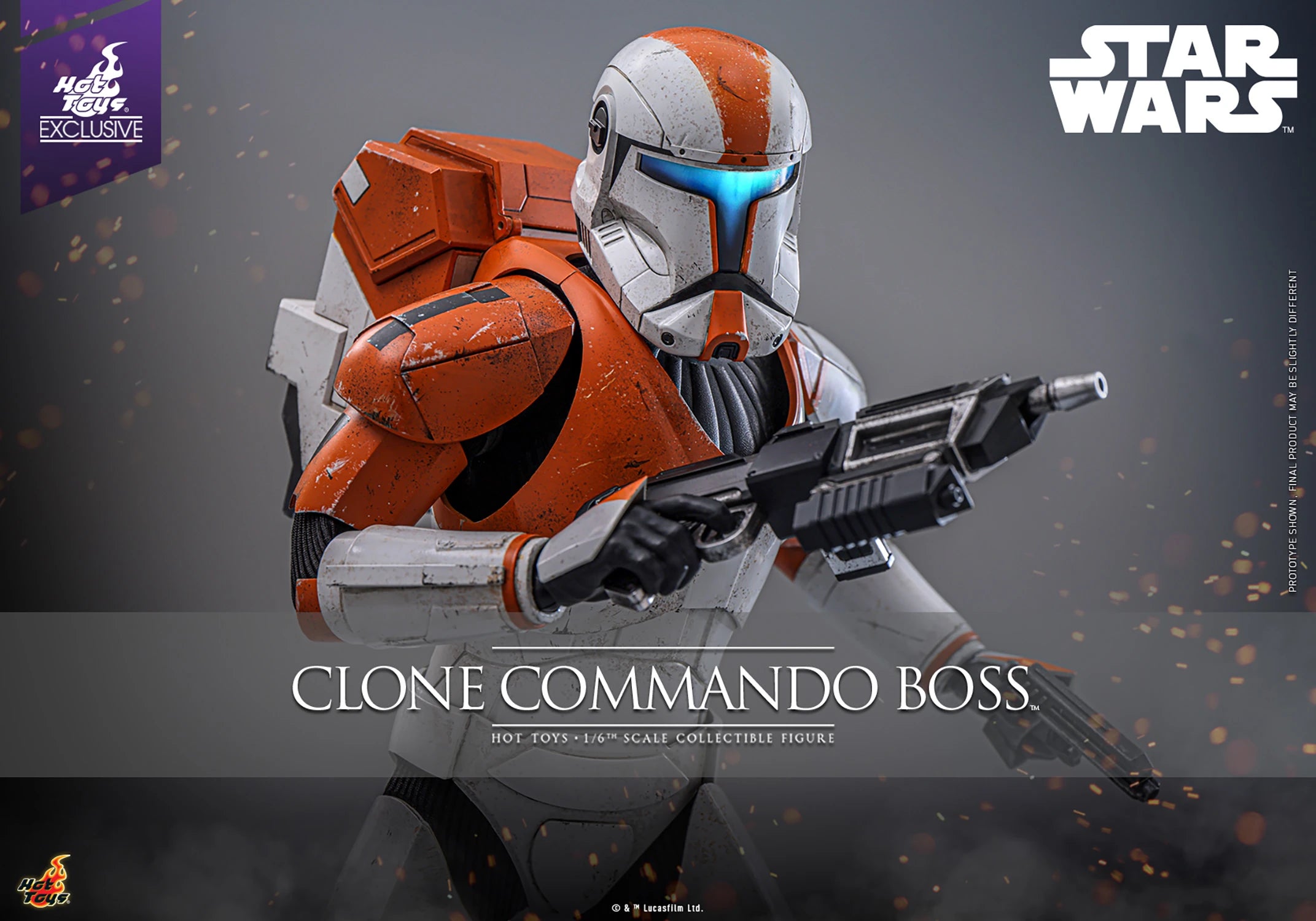 Hot Toys Exclusive Star Wars Clone Commando Boss 1/6 Scale Collectible Figure IMPORT STOCK