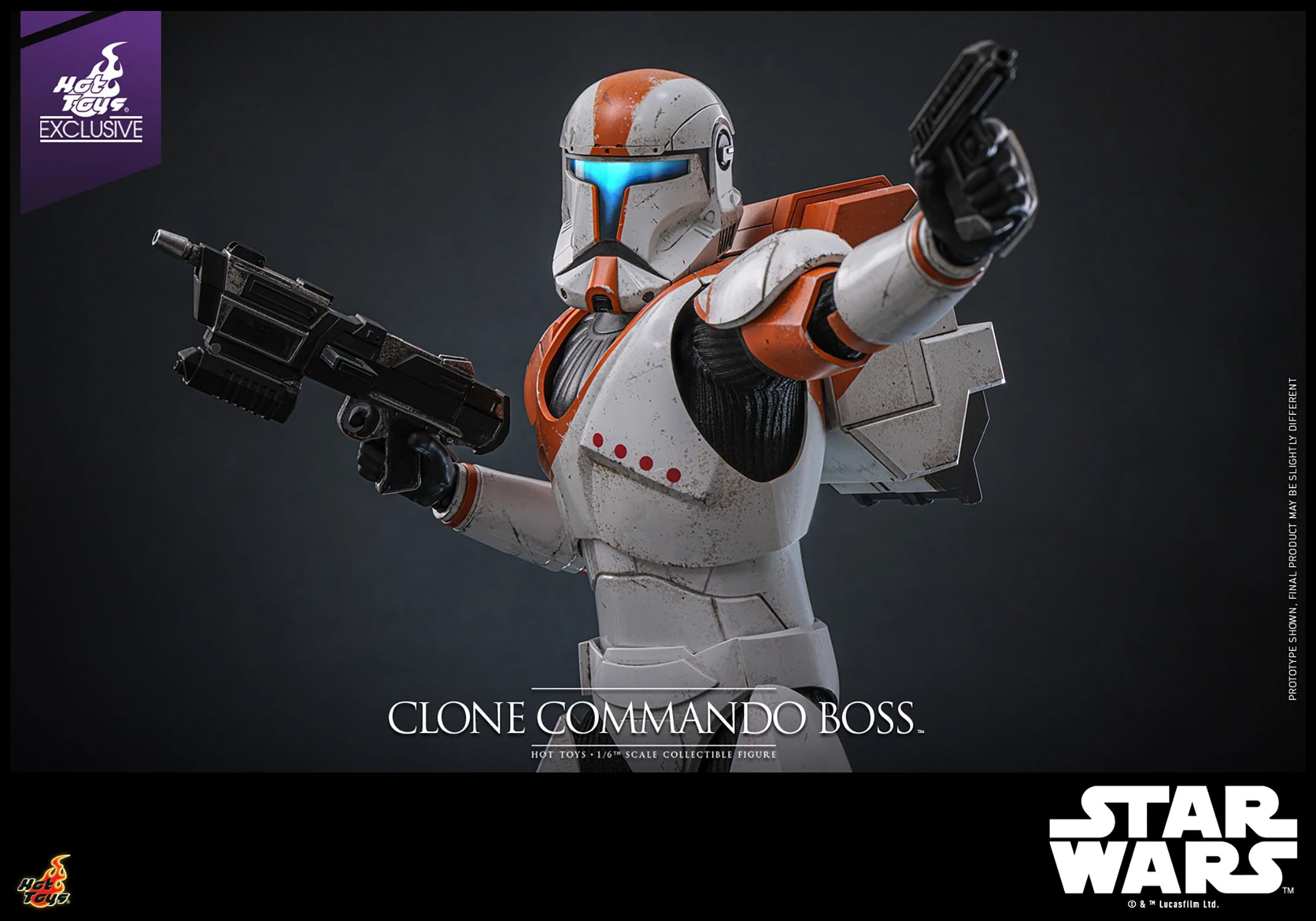 Hot Toys Exclusive Star Wars Clone Commando Boss 1/6 Scale Collectible Figure IMPORT STOCK
