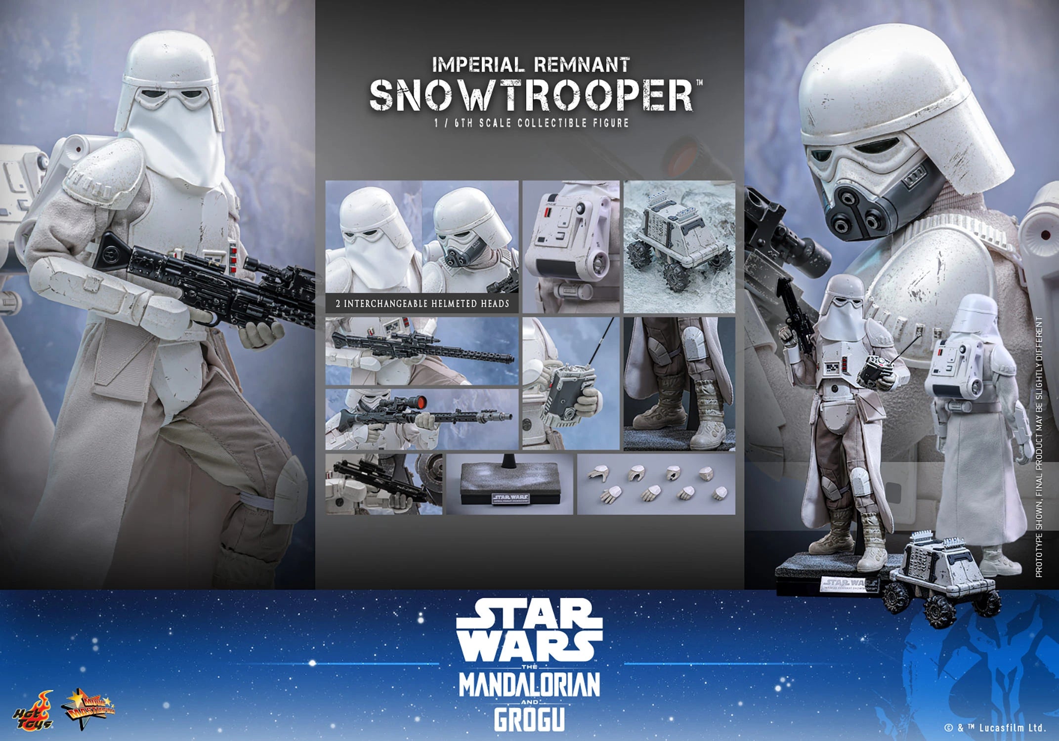 Hot Toys Star Wars Imperial Remnant Snowtrooper 1/6 Scale Collectible Figure IMPORT STOCK
