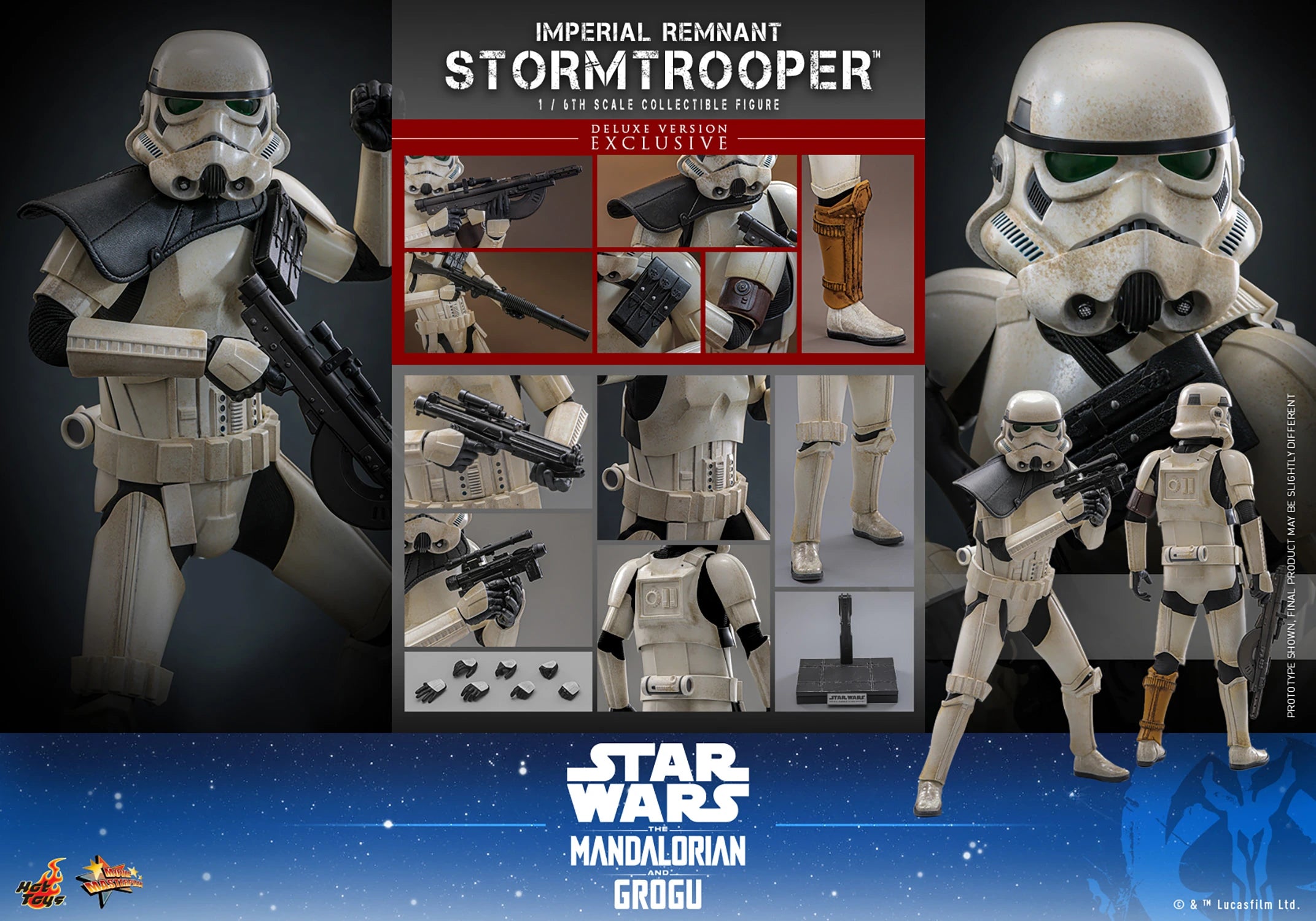 Hot Toys Star Wars Imperial Remnant Stormtrooper (Deluxe Version) 1/6 Scale Collectible Figure IMPORT STOCK