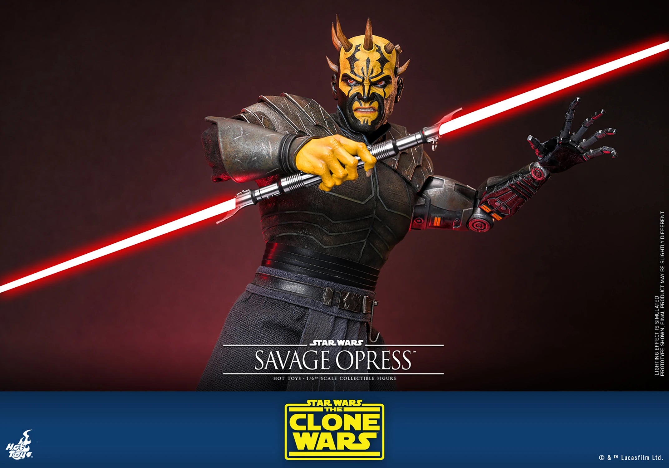 Hot Toys Star Wars The Clone Wars Savage Opress 1/6 Scale Collectible Figure IMPORT STOCK