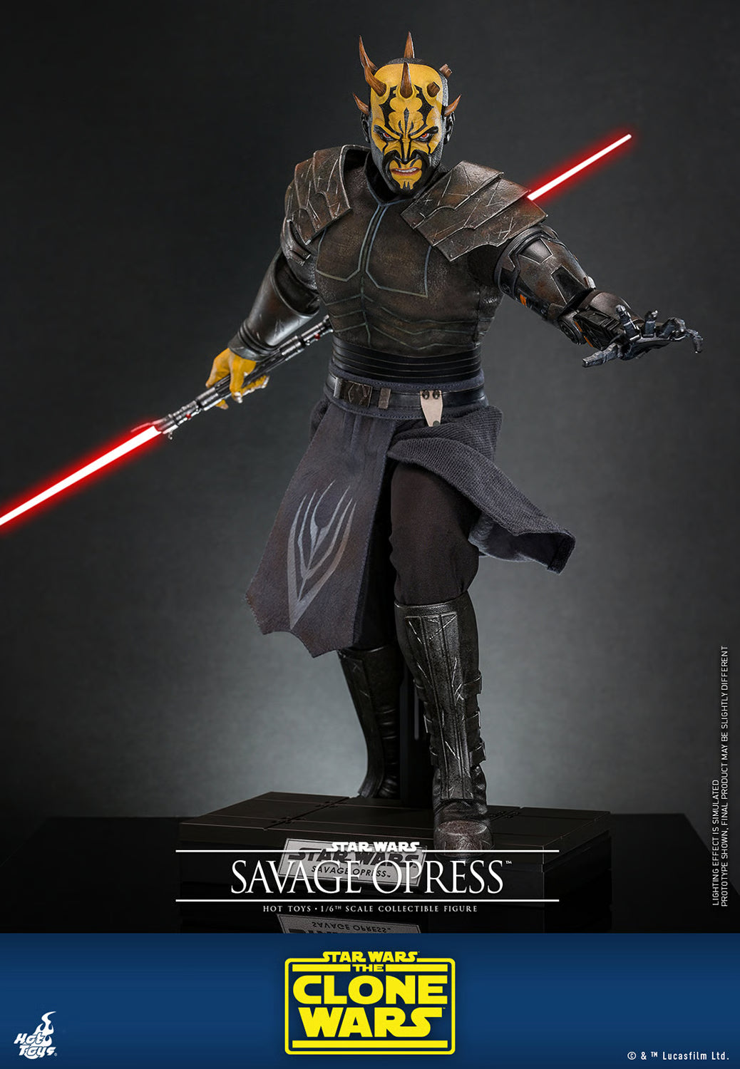 Hot Toys Star Wars The Clone Wars Savage Opress 1/6 Scale Collectible Figure IMPORT STOCK