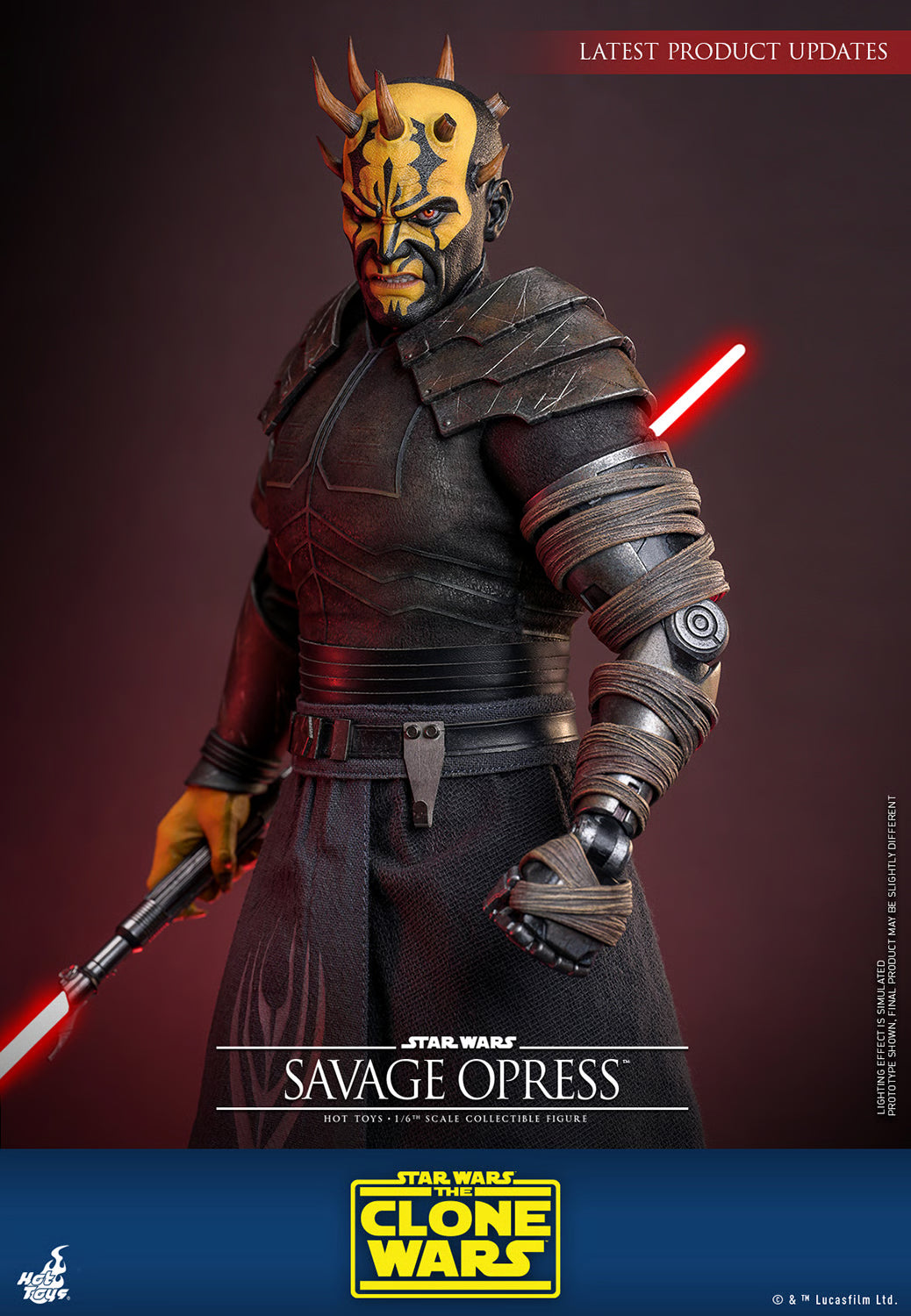 Hot Toys Star Wars The Clone Wars Savage Opress 1/6 Scale Collectible Figure IMPORT STOCK