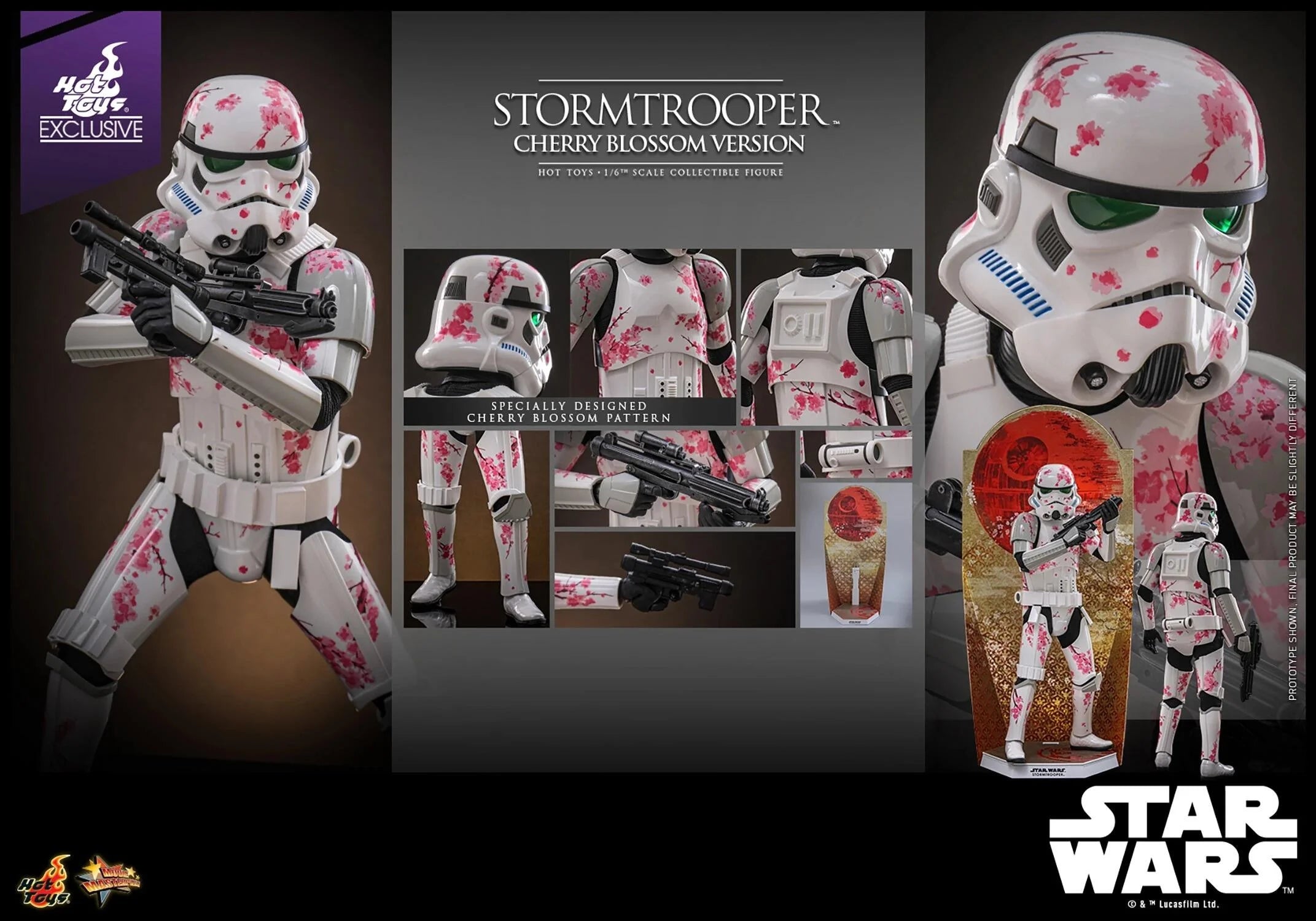 Hot Toys Exclusive Star Wars Cherry Blossum Stormtrooper 1/6 Scale Collectible Figure IMPORT STOCK