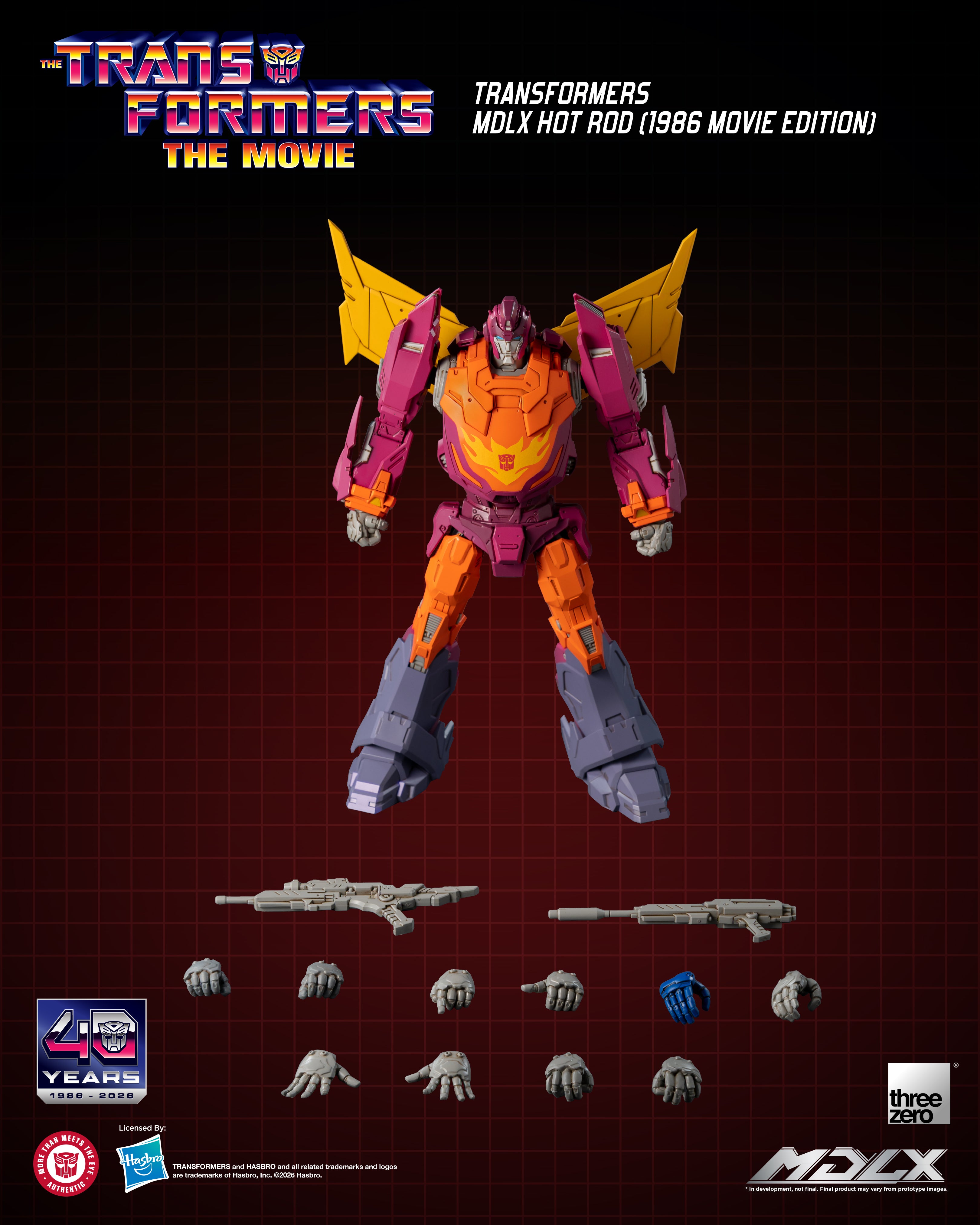 PRE-ORDER THREEZERO Transformers MDLX Hot Rod (1986 Movie Edition)