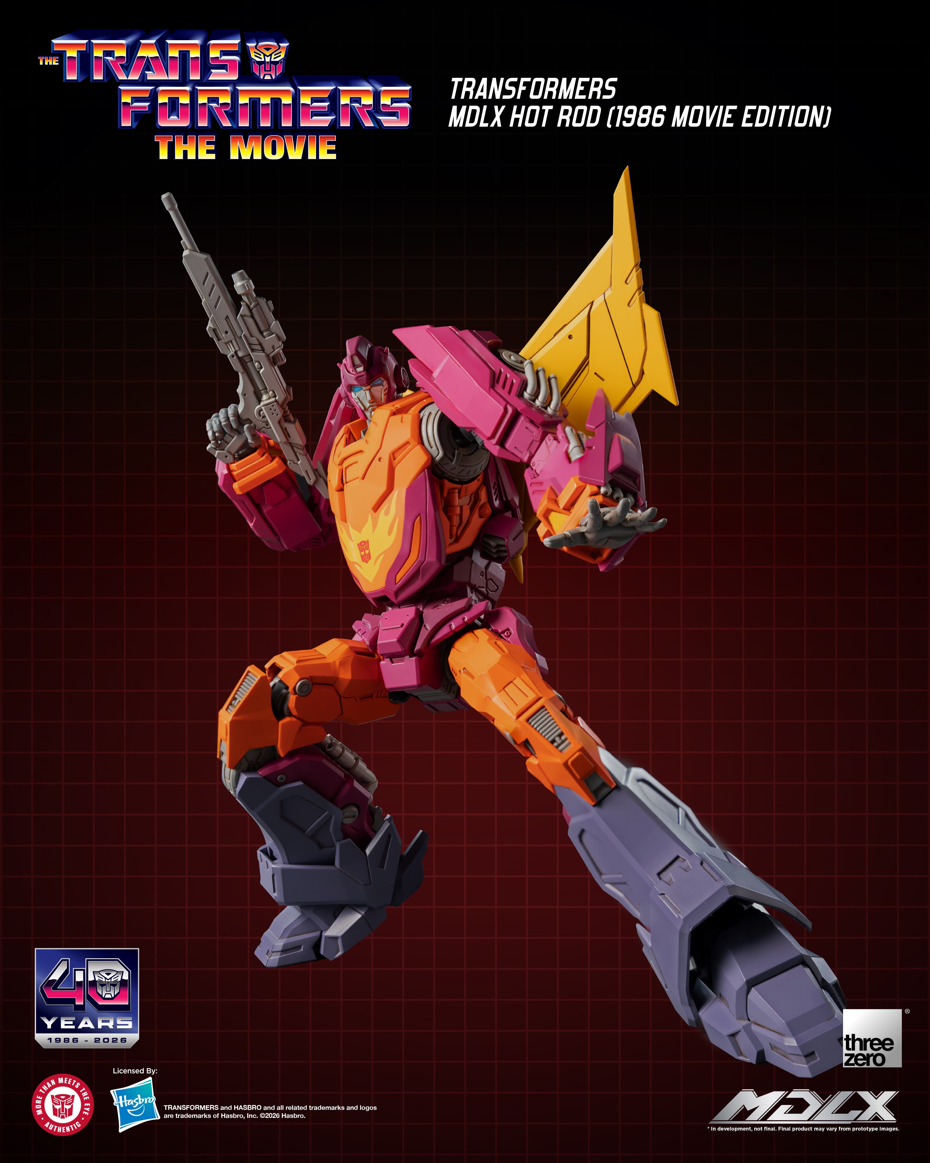 PRE-ORDER THREEZERO Transformers MDLX Hot Rod (1986 Movie Edition)