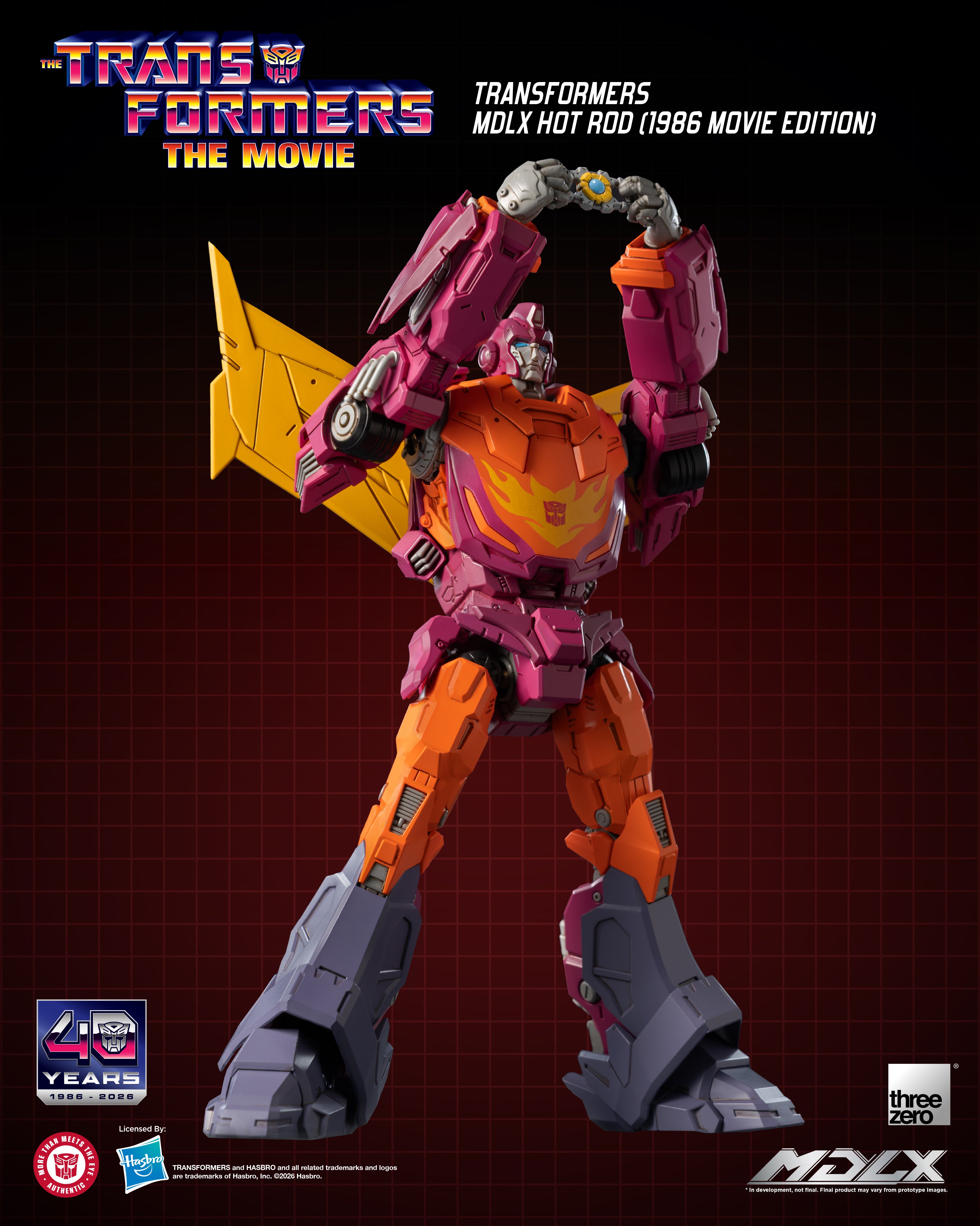 PRE-ORDER THREEZERO Transformers MDLX Hot Rod (1986 Movie Edition)