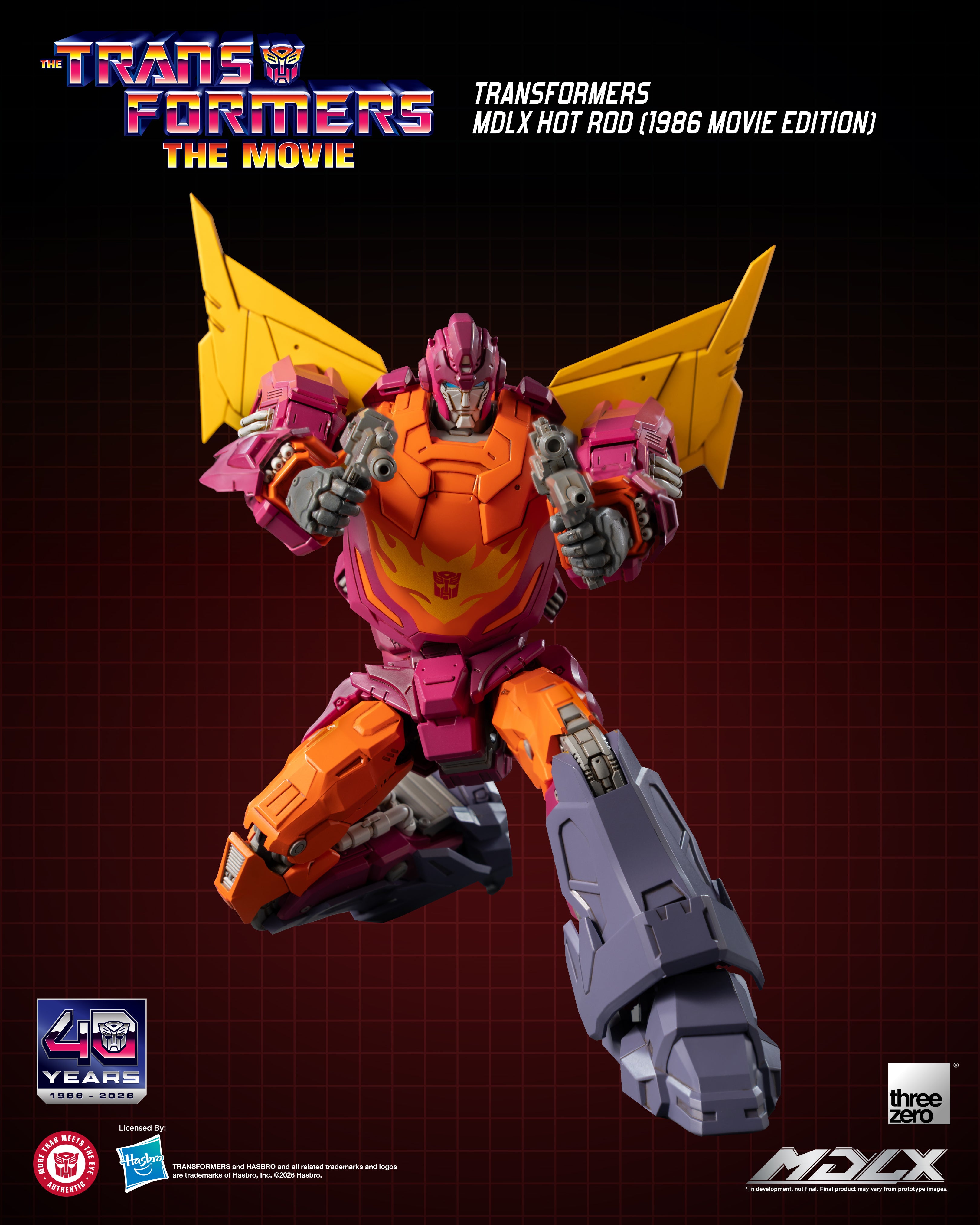 PRE-ORDER THREEZERO Transformers MDLX Hot Rod (1986 Movie Edition)