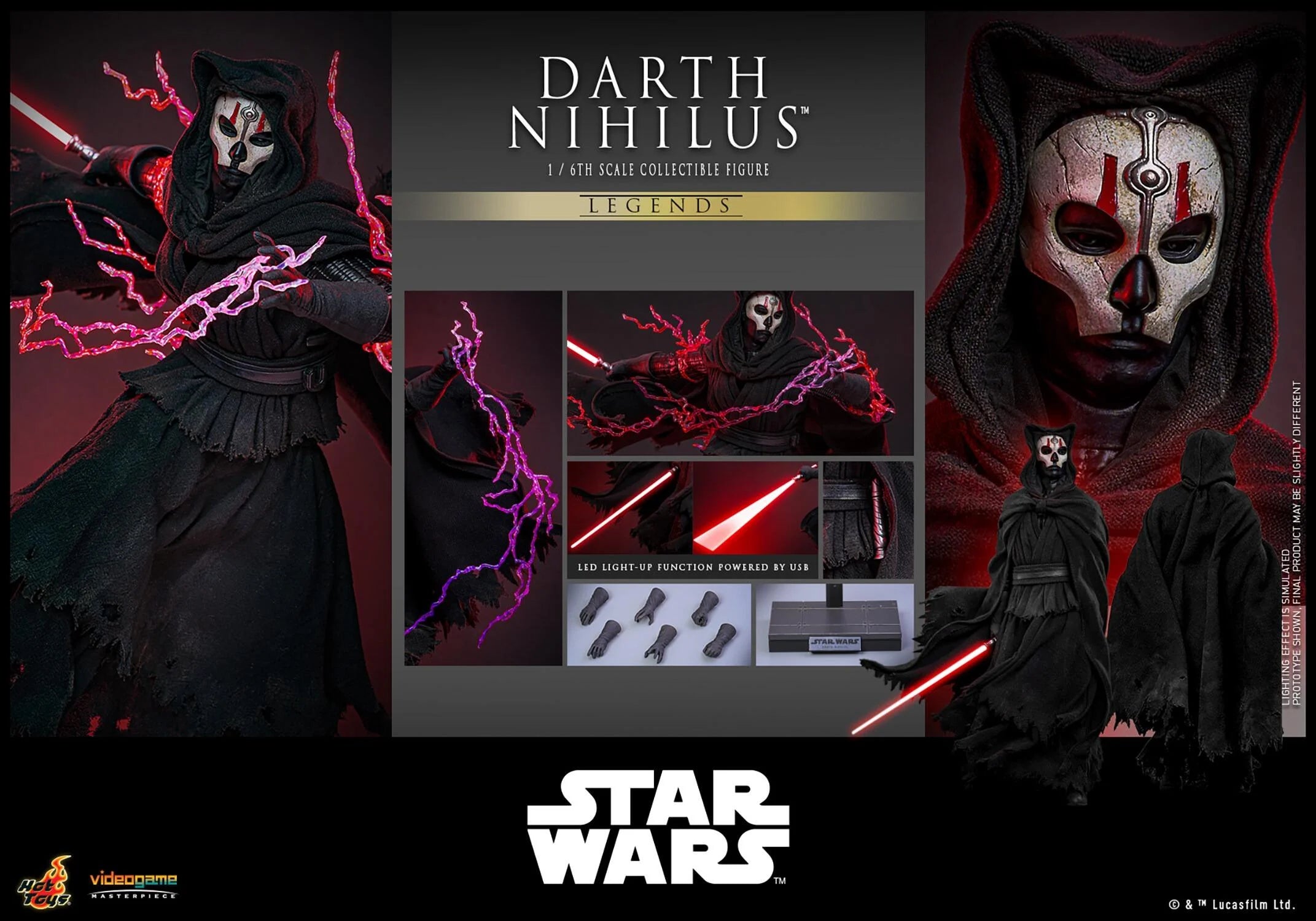 PRE-ORDER Hot Toys Star Wars Darth Nihilus 1/6 Scale Collectible Figure