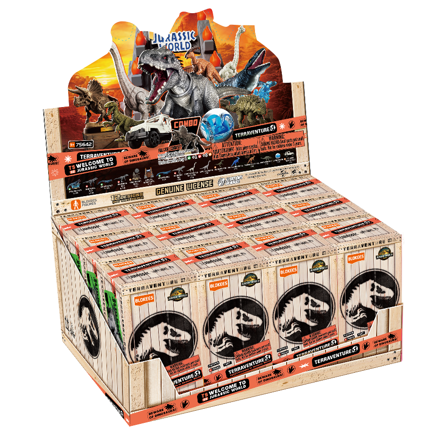 PRE-ORDER Blokees Jurassic World Terraventure TS02 SEALED BOX OF 12