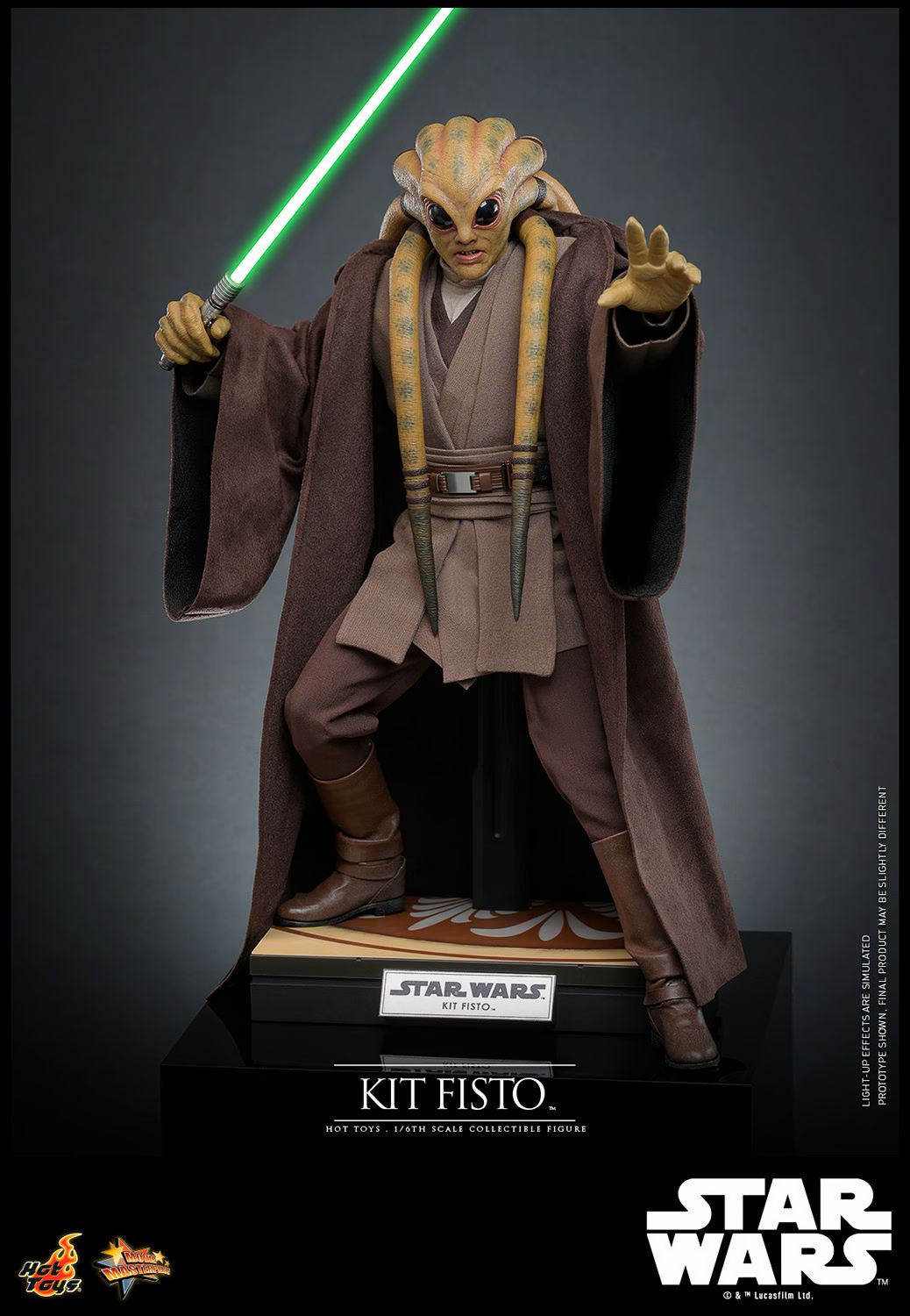 Hot Toys Star Wars Kit Fisto 1/6 Scale Collectible Figure IMPORT STOCK